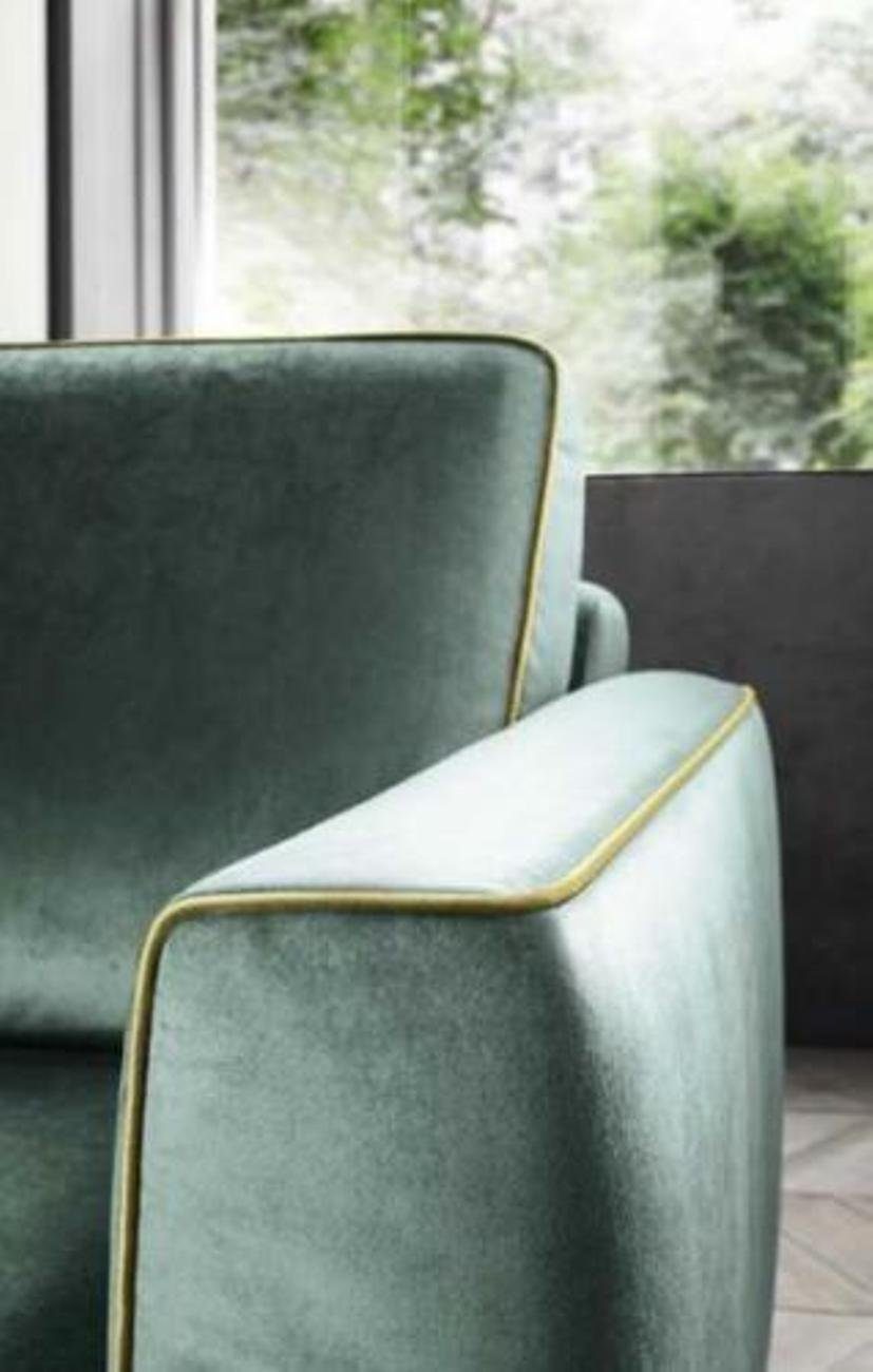 Grün Polster 3-Sitzer Sitzer, Made in Sofa Couch Design Sofa 3 Europe Modern Luxus JVmoebel