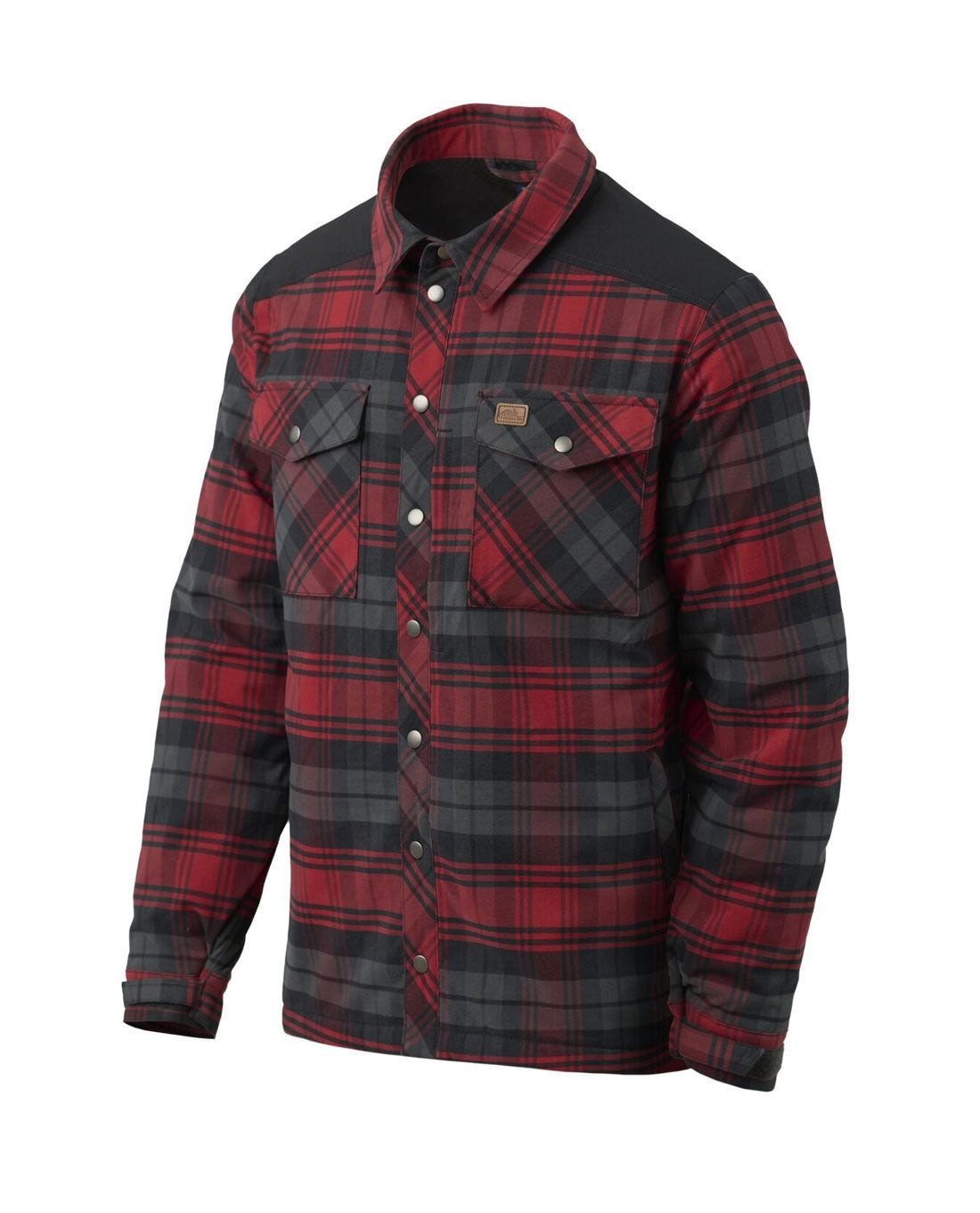 Helikon-Tex Fleecehemd Winter Warden Shirt Slate Crimson Plaid
