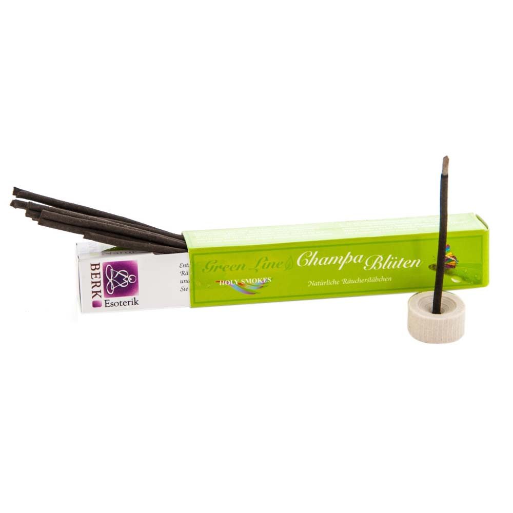 Berk Raumduft Holy Smokes Green Line Räucherstäbchen - Champa Blüten 10g