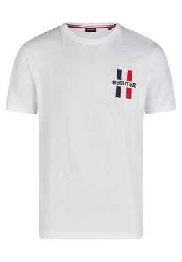 HECHTER PARIS T-Shirt mit farbigen Akzenten und HECHTER-Druck