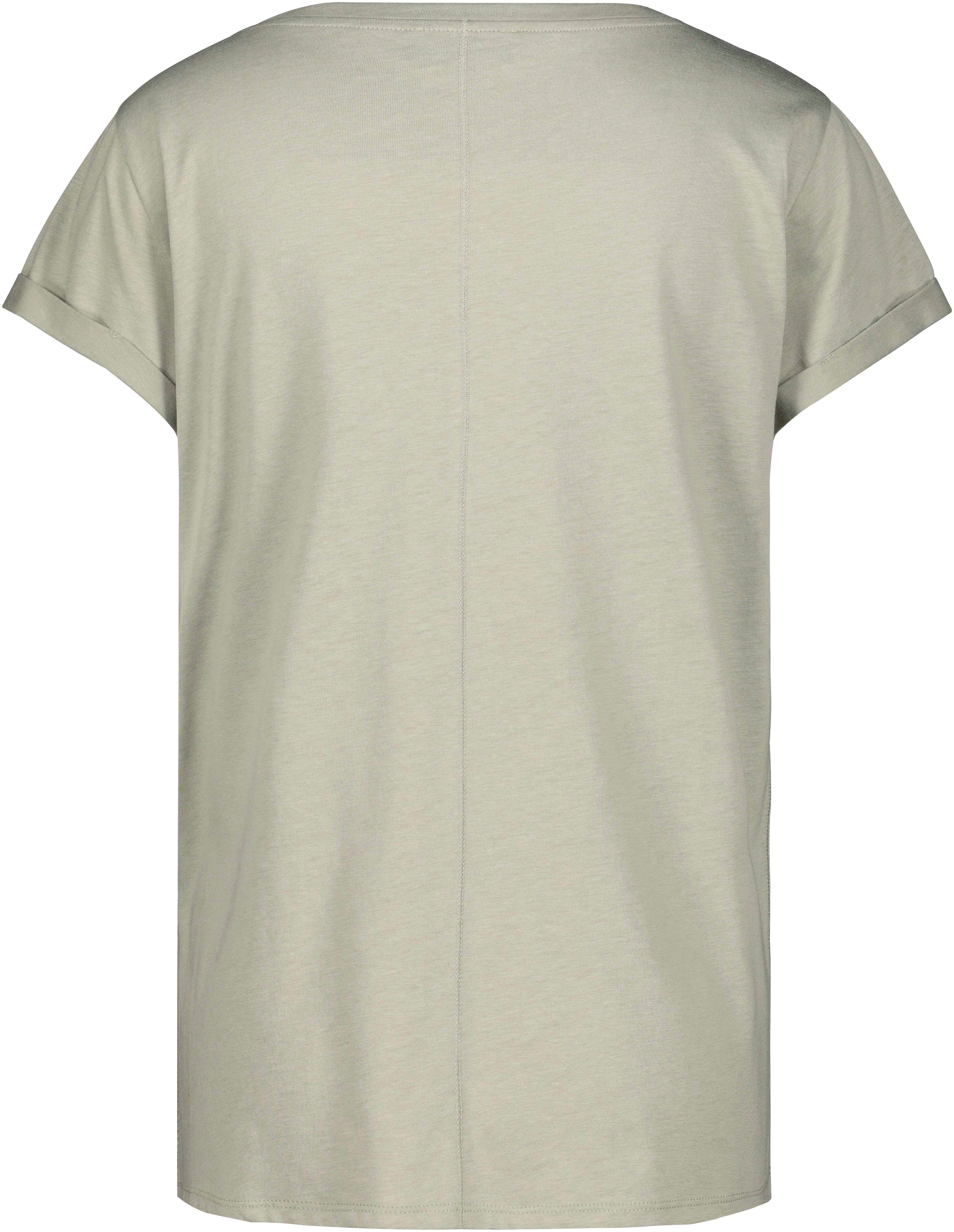 Damen Shirts Monari Rundhalsshirt mit Tropicalprint