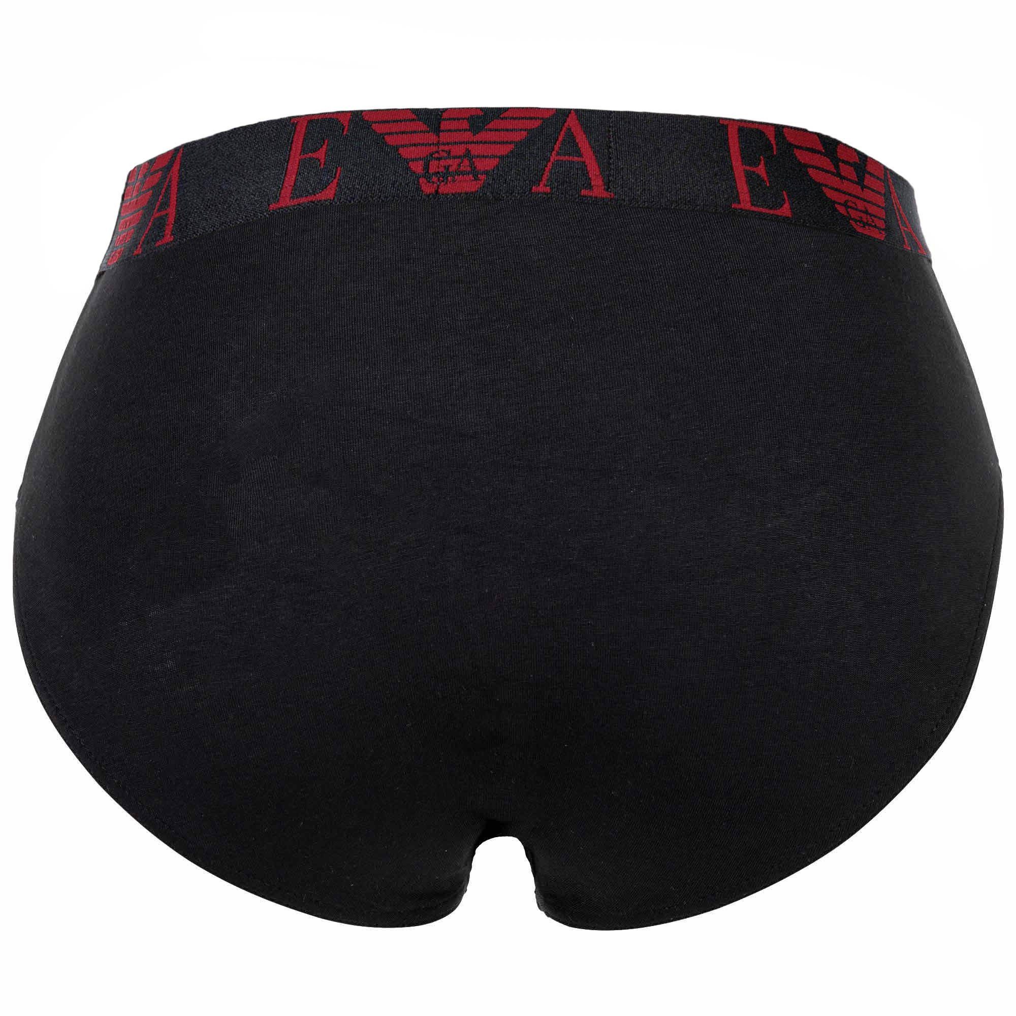 Emporio Armani Slip Herren Slip 3er Pack Baumwolle Bold Monogram (Packung, 3er Pack)