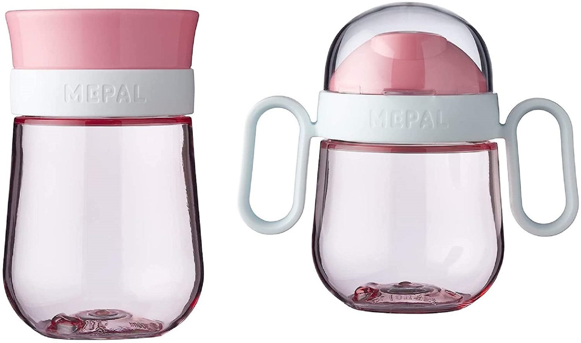 Mepal Trinklernbecher Mio Set Trinkbecher – deep pink – ab 6 Monate, Trinklernflasche
