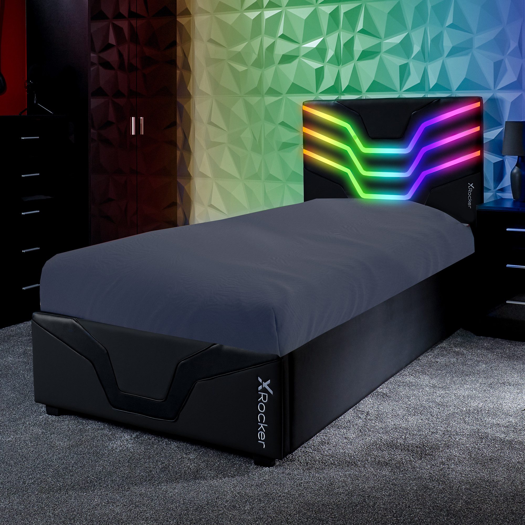 X Rocker Gamerbett Cosmos RGB Ottoman Gaming Bett mit Stauraum für Kinder & günstig online kaufen