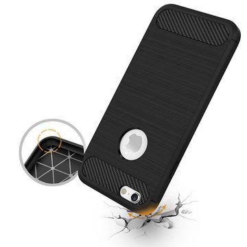 CoolGadget Handyhülle Carbon Handy Hülle für Apple iPhone 6 Plus, iPhone 6S Plus 5,5 Zoll, robuste Telefonhülle Case Schutzhülle für iPhone 6 Plus, 6S Plus Hülle