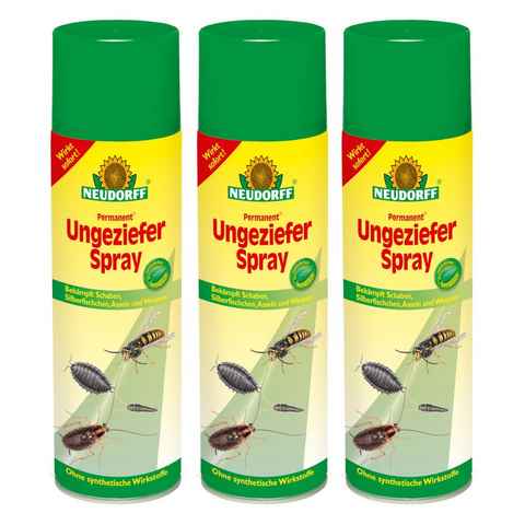 Neudorff Insektenvernichtungsmittel Permanent UngezieferSpray - 3x 500 ml