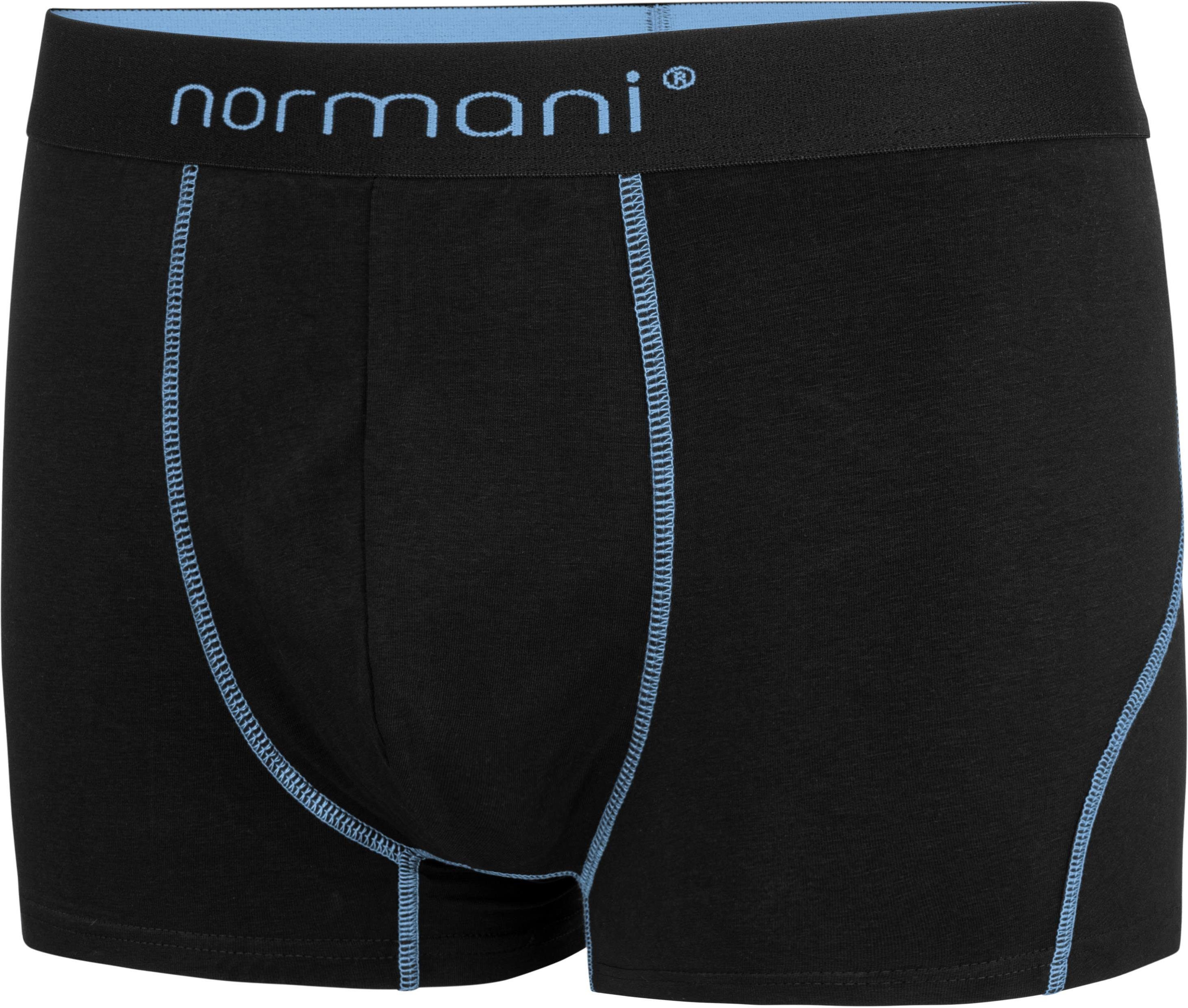 aus normani Baumwolle 6 weiche Baumwolle Hellblau für Boxershorts atmungsaktiver Boxershorts Unterhose aus Männer