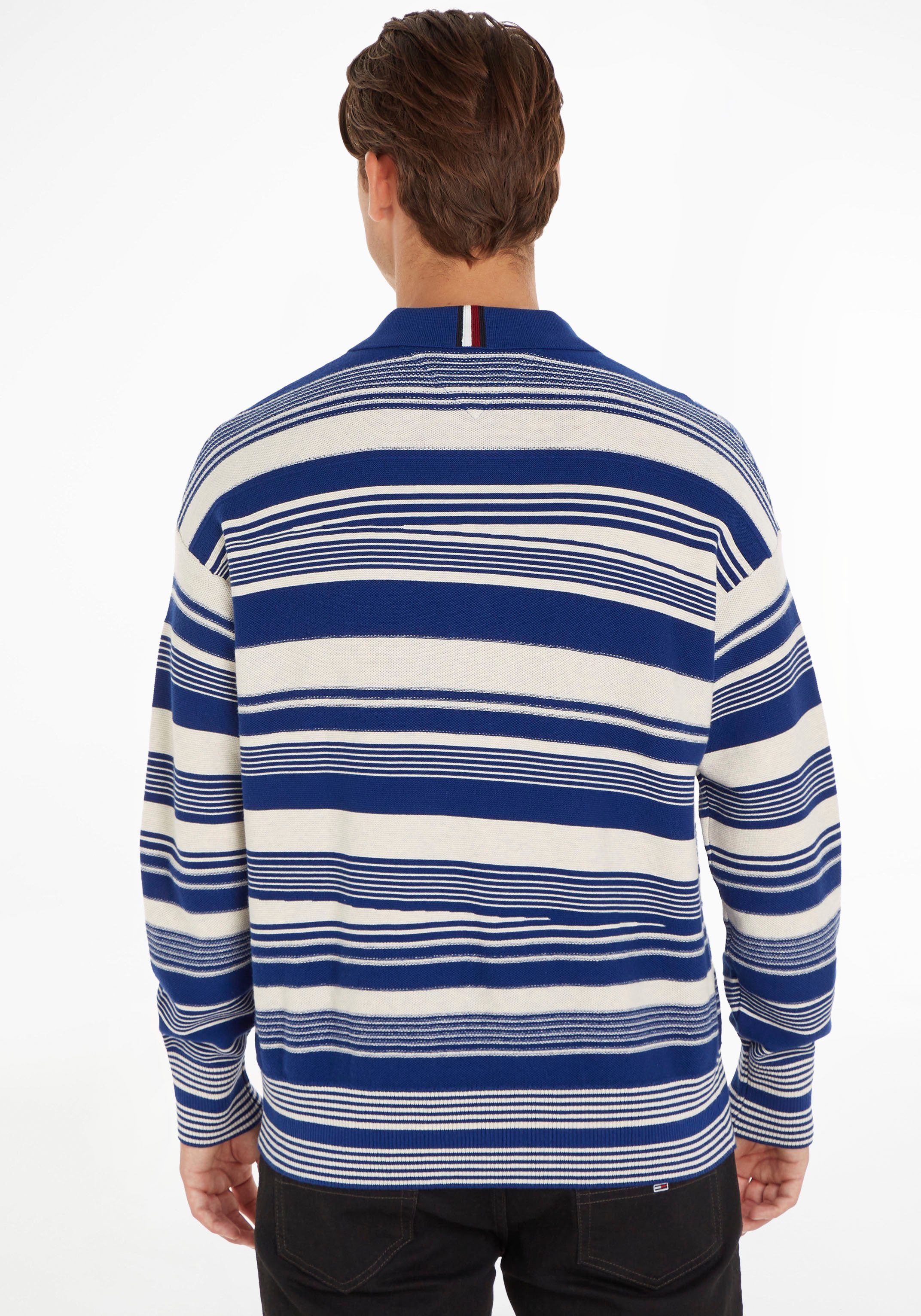 Tommy Hilfiger STRIPE CRAFTED Polokragenpullover POLO LS