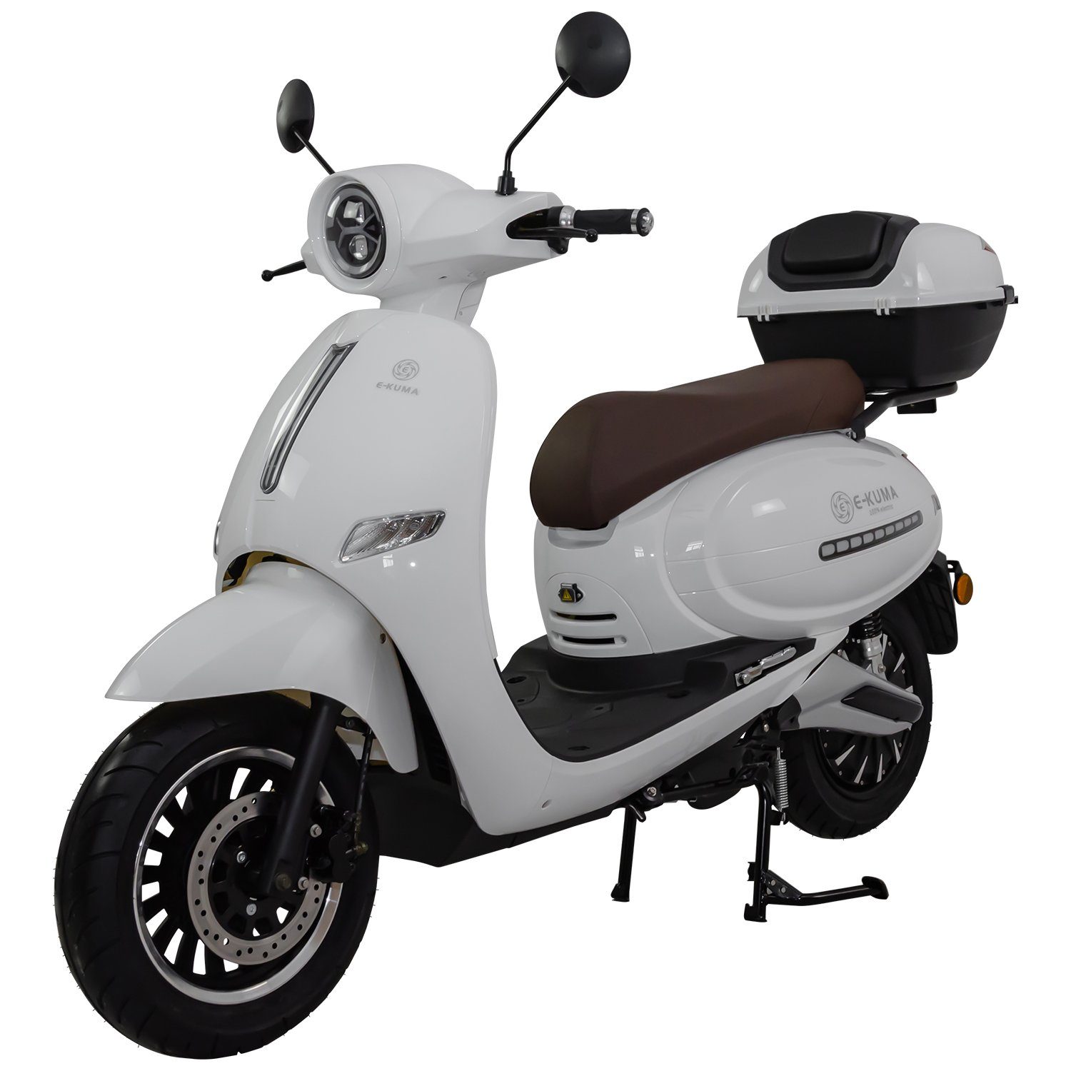 e-kuma E-Motorroller Sun-S+, 8000,00 W, km/h, Topcase weiß 90 inklusive
