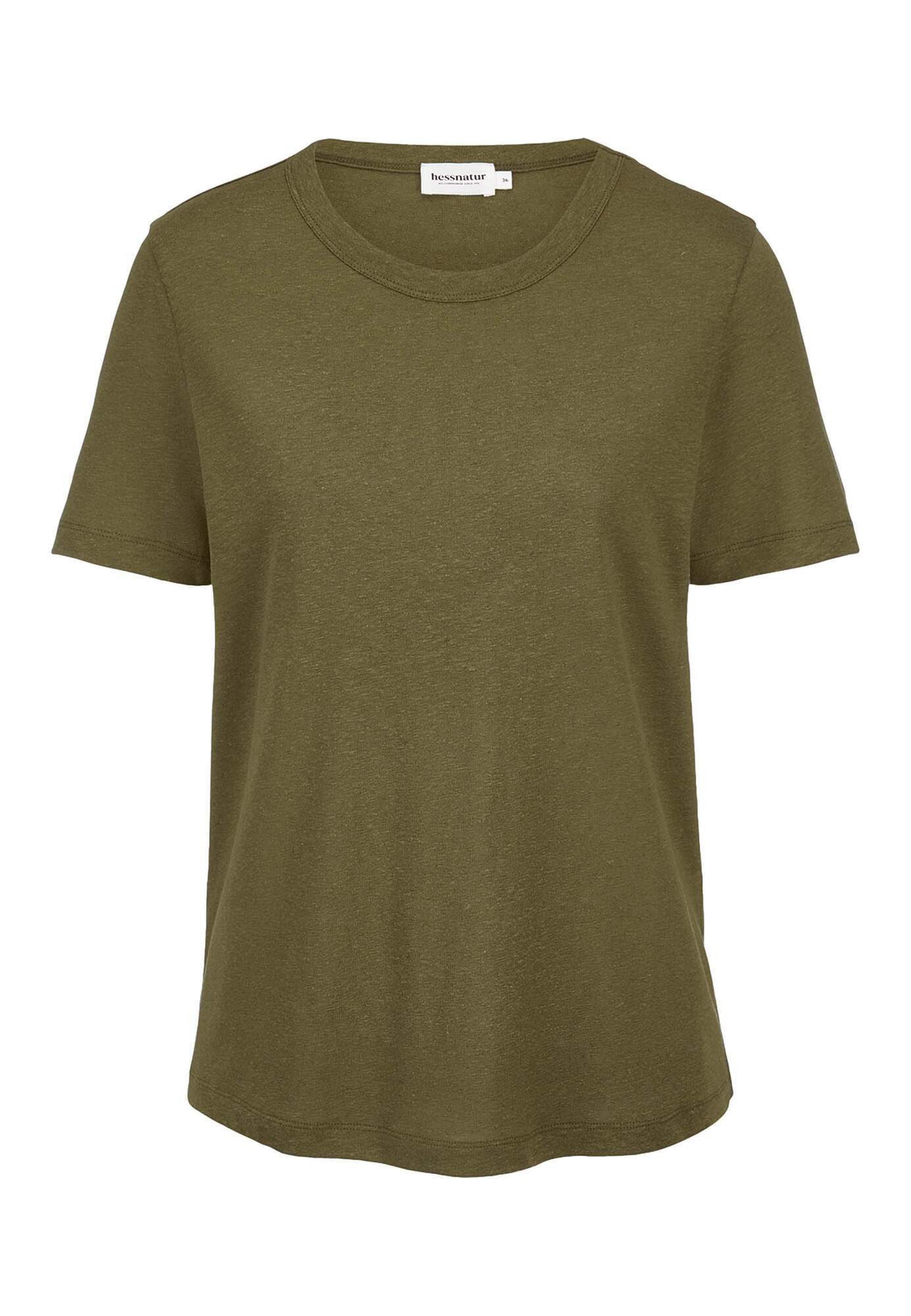 Hessnatur T-Shirt aus Leinen und Bio-Baumwolle (1-tlg)