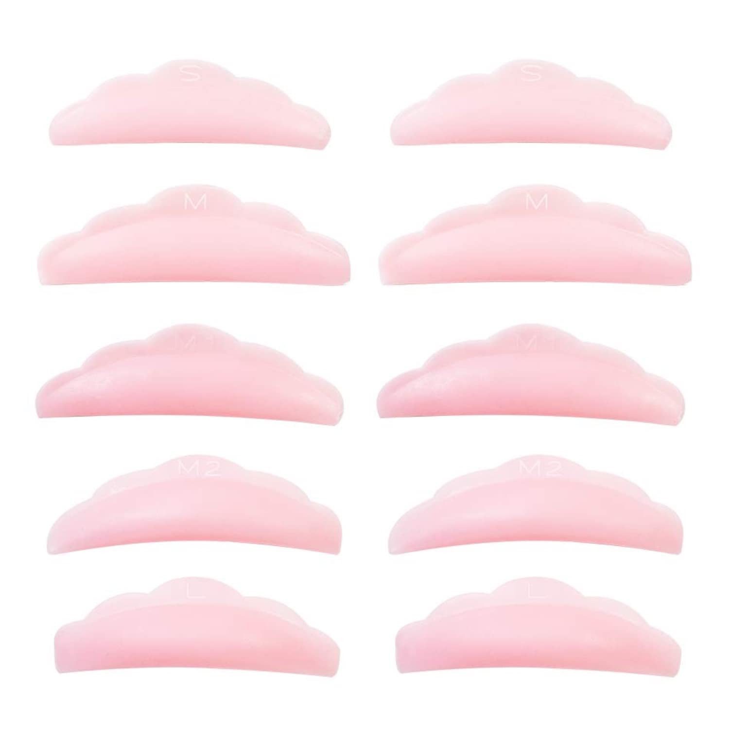P-Beauty Cosmetic Accessories Einzelwimpern Silikon Pads Wimpernlifting Lashlifting Wimpernwelle Color 10 Stück