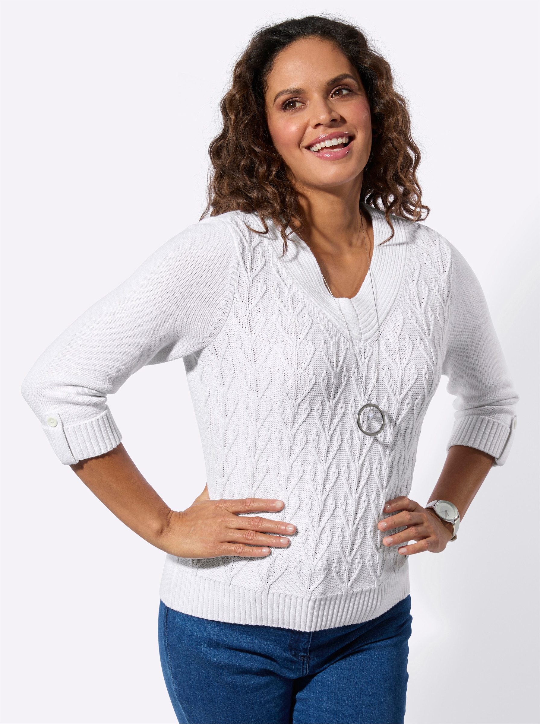 Witt Strickpullover Baumwollpullover . günstig online kaufen