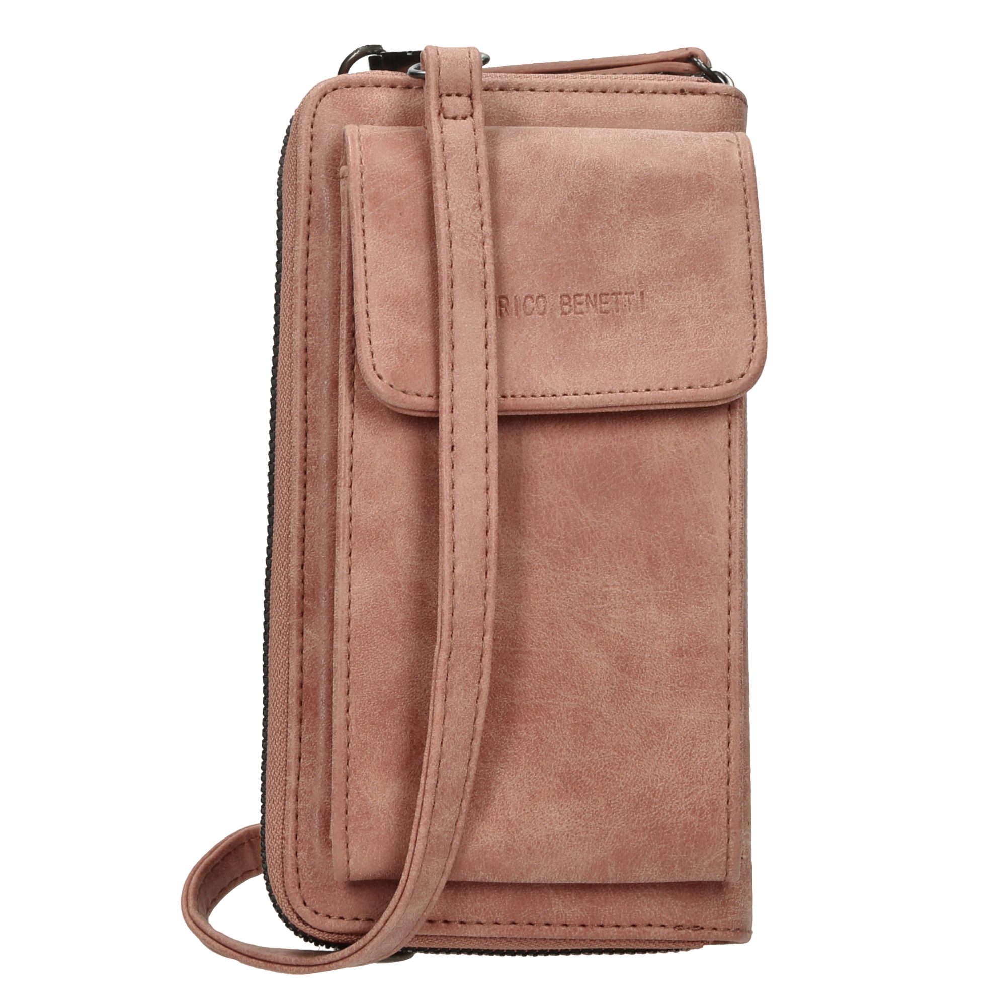 Enrico Benetti Handytasche Kleine Umhängetasche Damen - mit Geldbörse (2in1 Crossbody Tasche, 1-tlg., zum umhängen), kompatibel mit Apple iPhone 13, 14, 15, 16 Pro, Pro Max, Plus