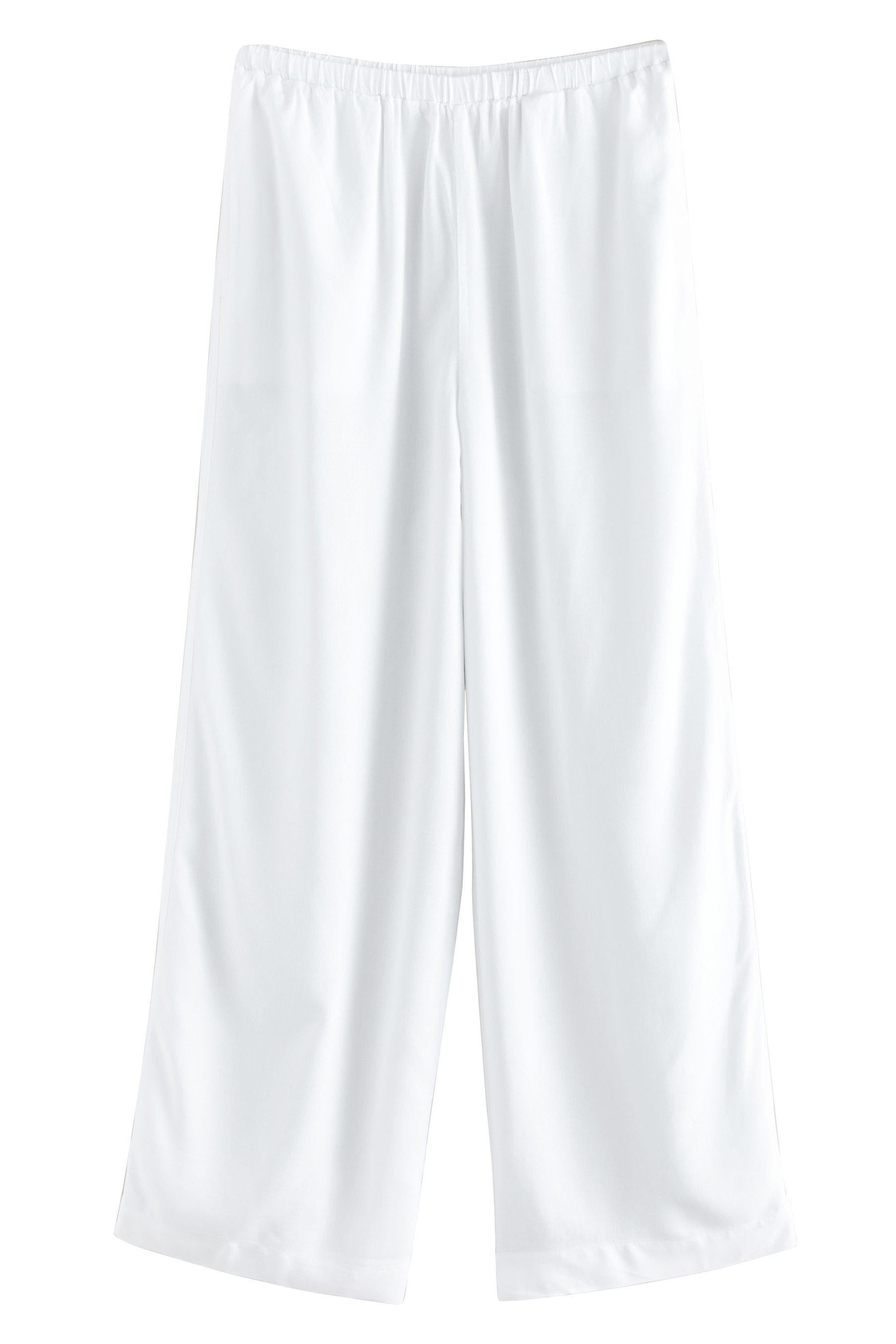 Next Palazzohose Hose mit weitem Bein und Leinenanteil, Kurzgröße (1-tlg) günstig online kaufen