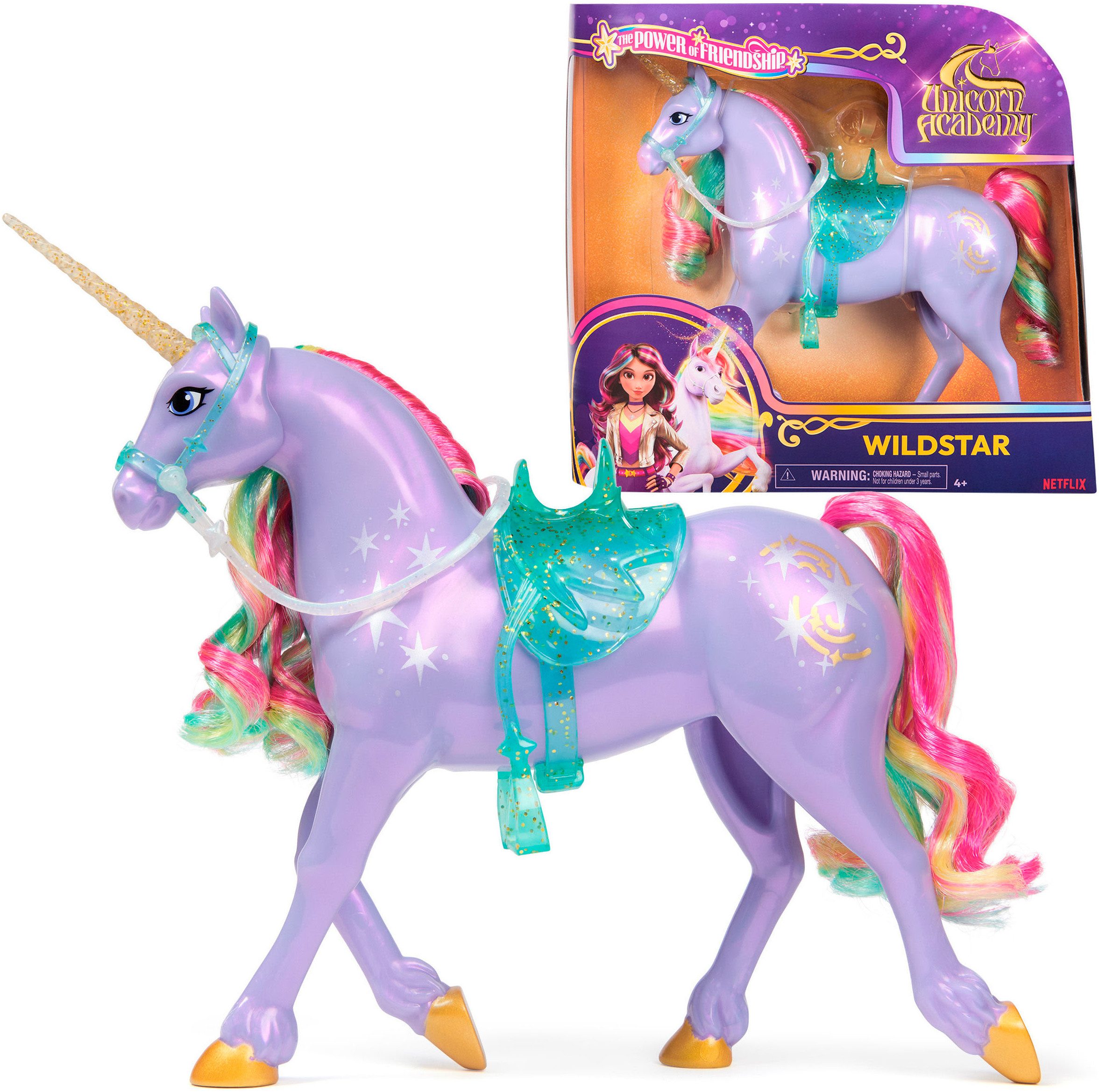 Spin Master Anziehpuppe Unicorn Academy Einhorn Wildstar, mit echter Mähne günstig online kaufen