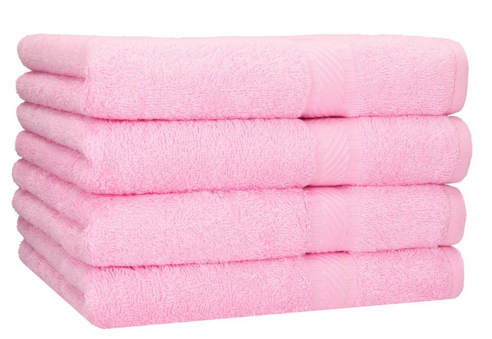 Baumwolle Betz 4 Duschtücher Stück Palermo cm Baumwolle Sporthandtuch, 100% Duschtücher 100% Set Größe Badetuch 70x140 Duschhandtuch
