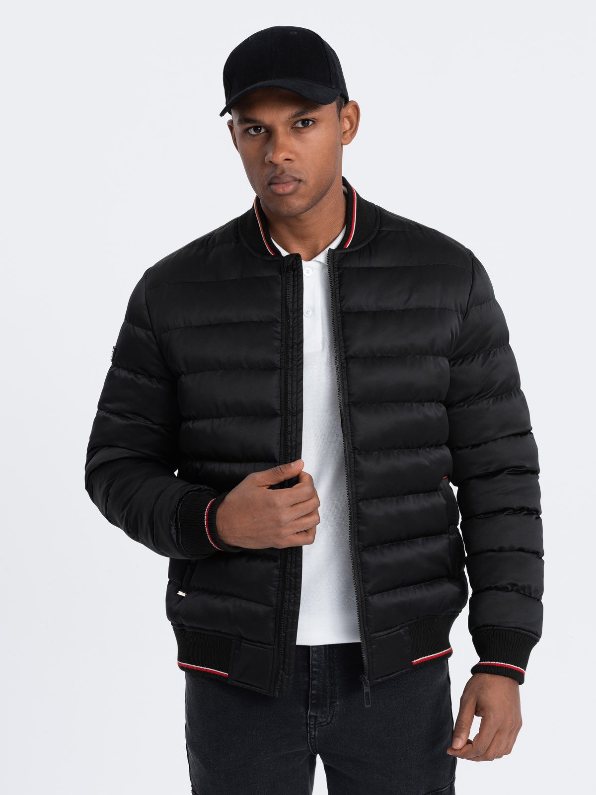 OMBRE Bomberjacke Herren-Bomberjacke mit Satin-Finish und günstig online kaufen