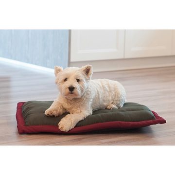 Aumüller Tierkissen Liegekissen CANVAS für Hunde Olive / Pink - 120 cm