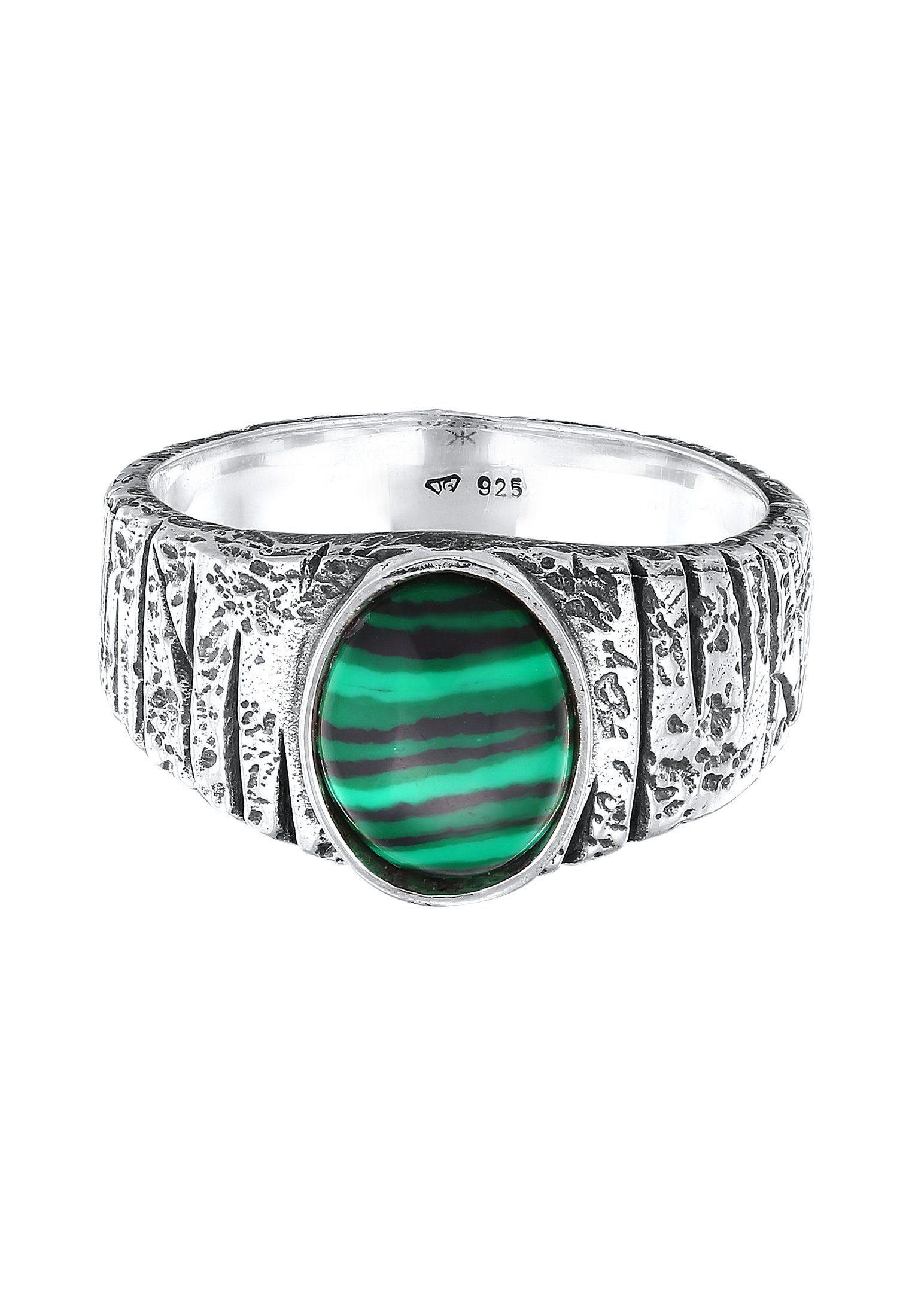 Kuzzoi Siegelring Siegelring Malachit Grün Bikerring 925 Silber günstig online kaufen