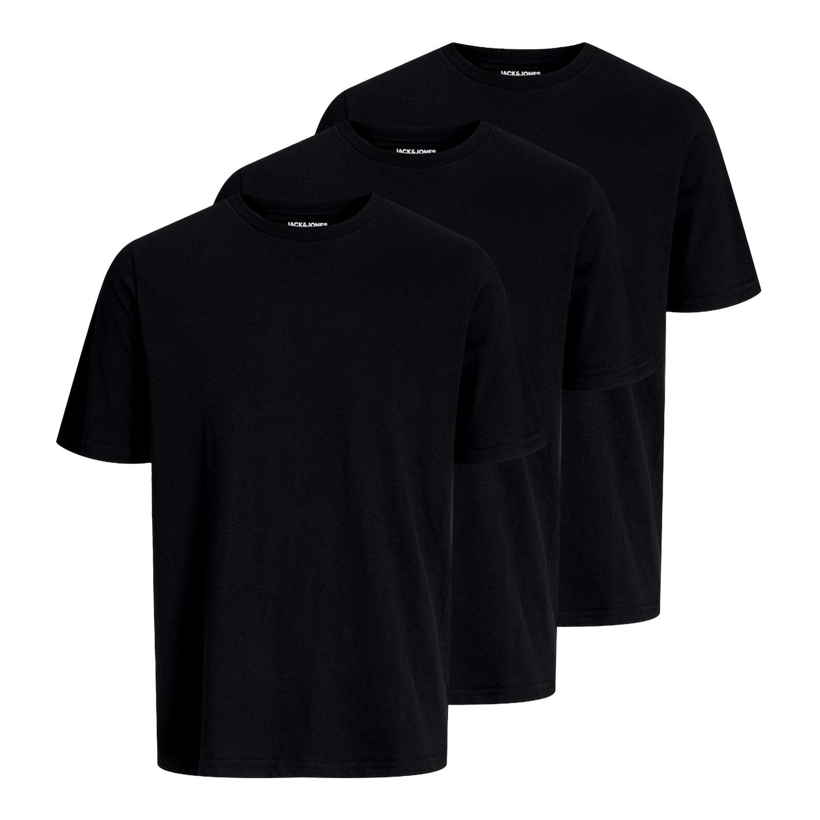 Jack & Jones T-Shirt 3er Pack Under Tee Crew Neck mit Rundhalsausschnitt black