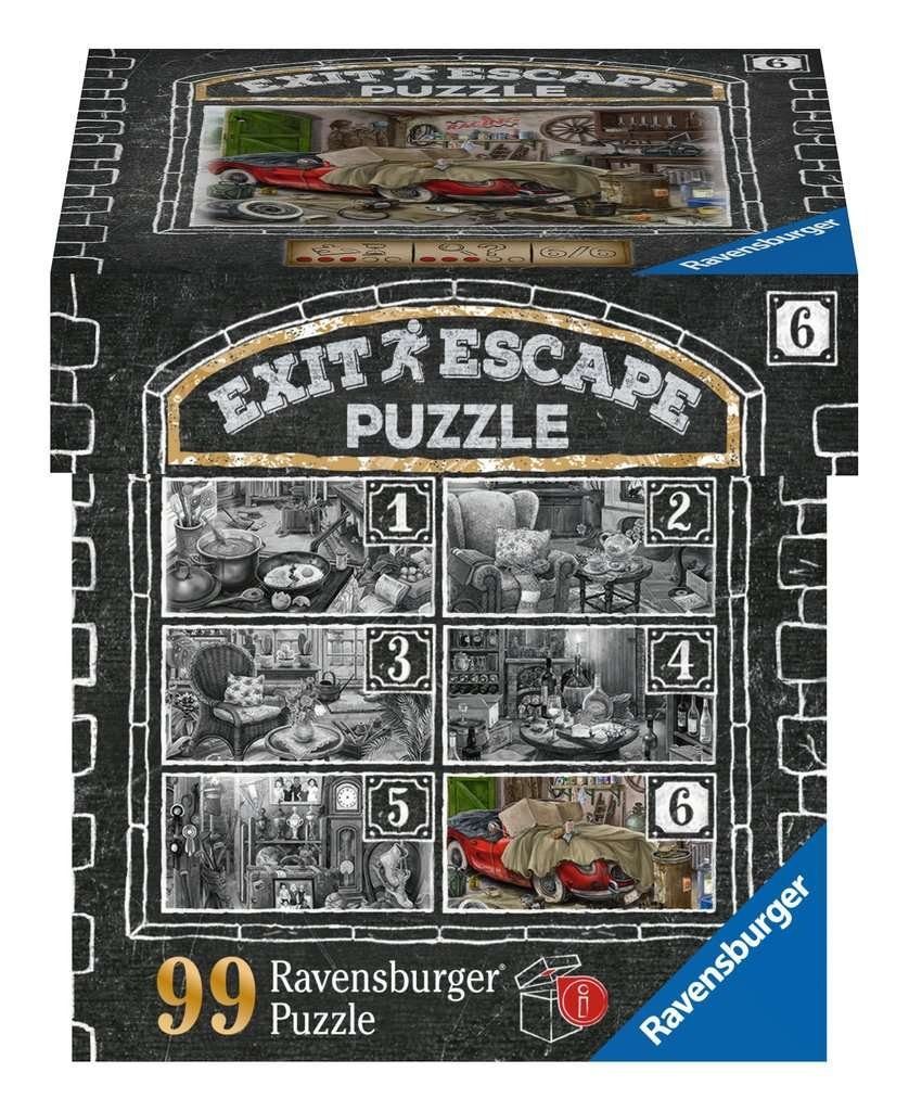 Garage Puzzle Ravensburger Puzzle - 99 Zimmer 6 Puzzleteile Teile, Im Gutshaus 99 Exit