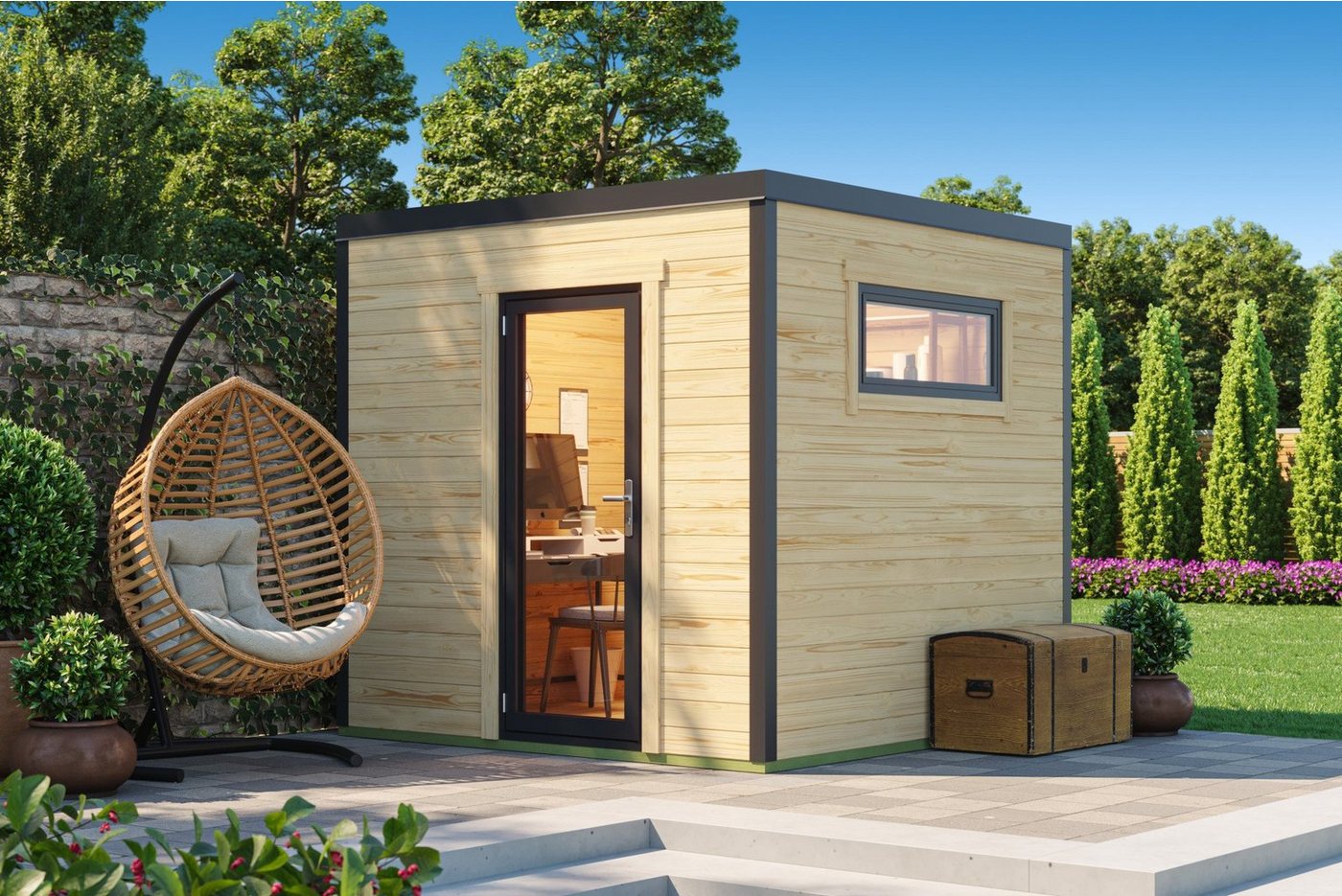 Thumbnail - LASITA MAJA Gartenhaus Sardinien 1 Holzhaus, BxT: 250x250 cm