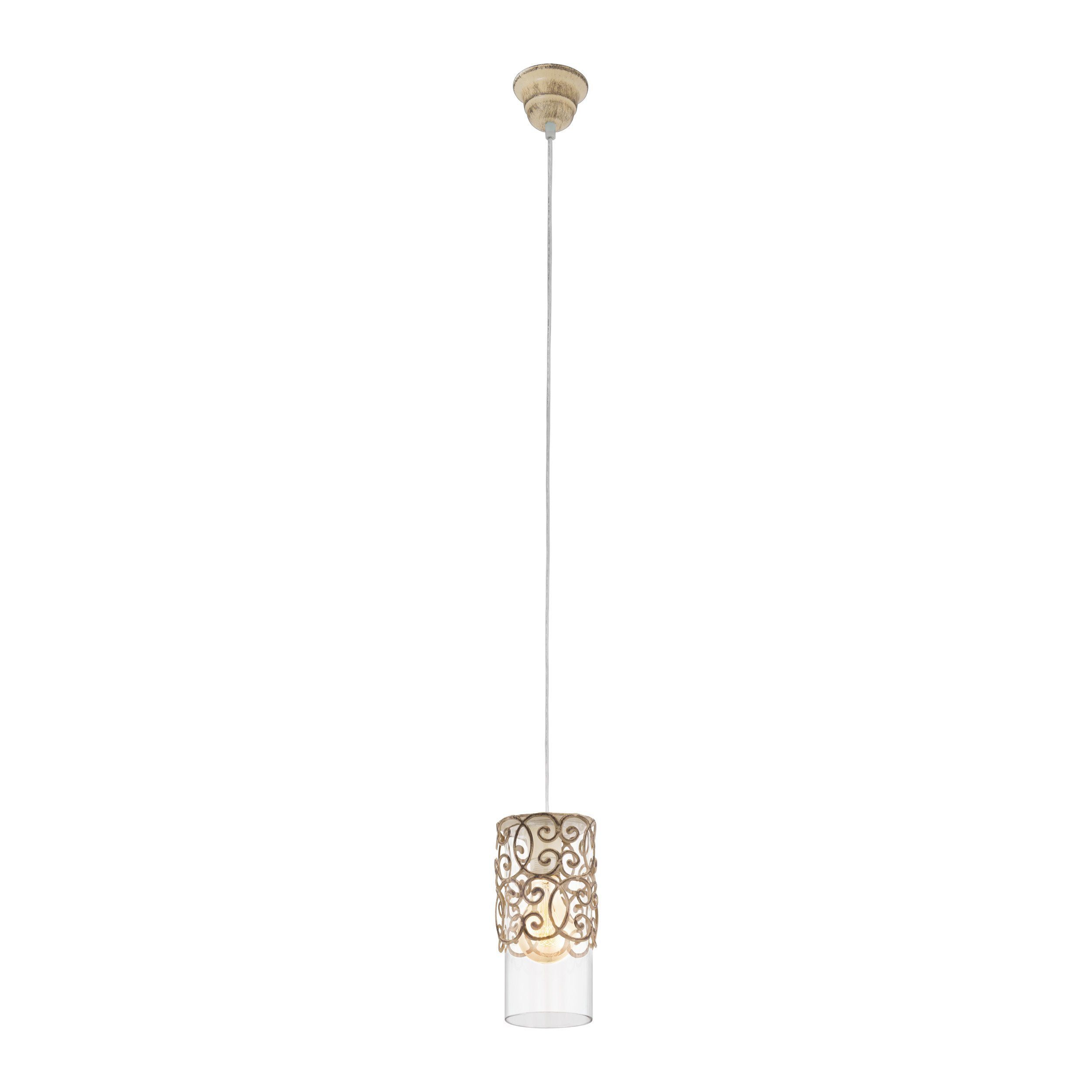 EGLO LED-Hängeleuchte Cardigan, Leuchtmittel exklusive, Hängelampe Vintage, Hängeleuchte, Esstischlampe, Wohnzimmerlampe, E27