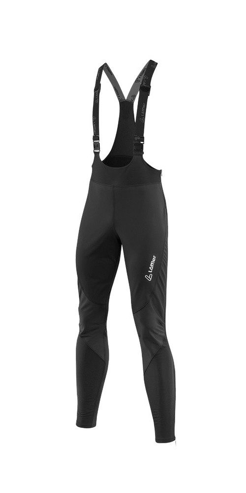 Fahrradhose Warm-Up Bib Tights WS Warm (winddicht, atmungsaktiv) lang schwarz