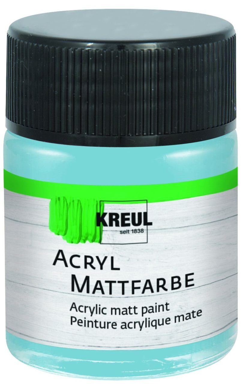 Kreul Künstlerstift Kreul Acryl Mattfarbe bayrischblau 50 ml,  Klassisch-matte Acrylfarbe