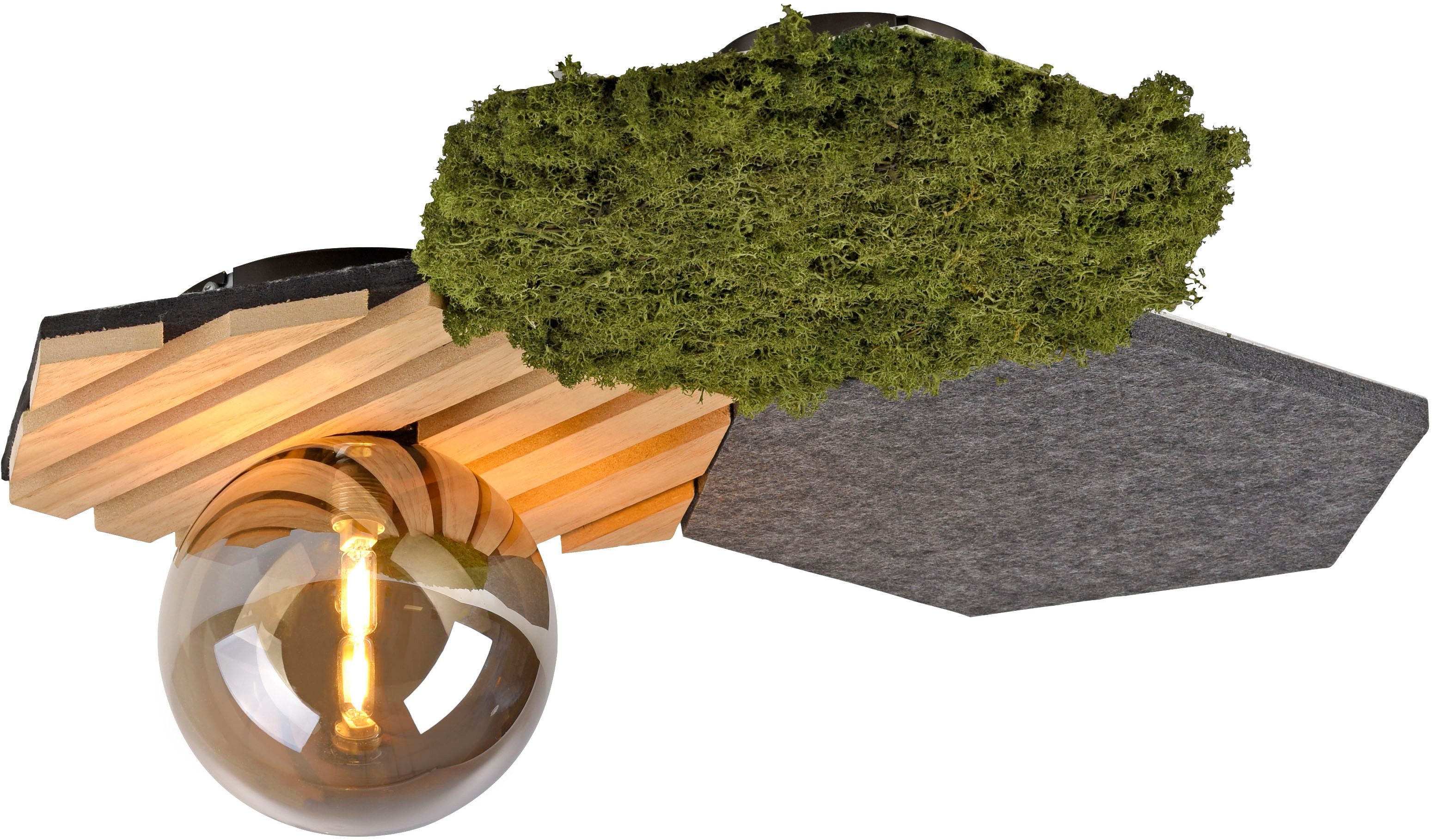 JUST LIGHT Wandleuchte GREEN HEX, Ein-/Ausschalter, günstig online kaufen