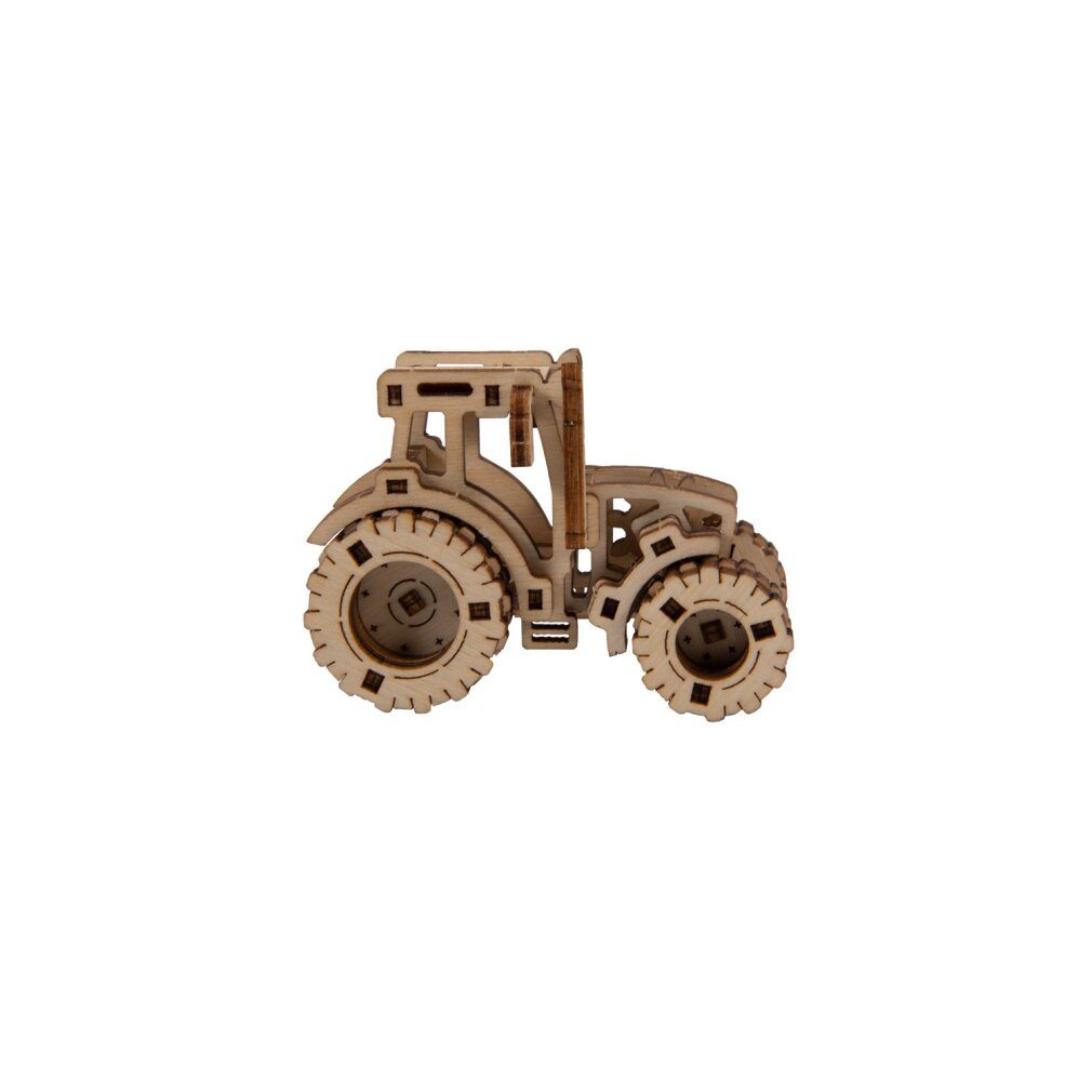 Wooden City 3D-Puzzle 3D-Puzzle Superschneller Traktor, Puzzleteile