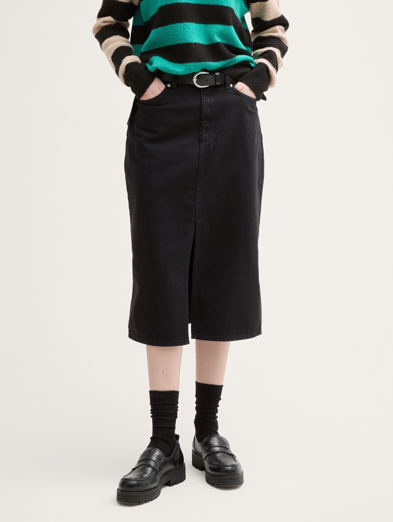 TOM TAILOR Denim Sommerrock Midi-Jeansrock mit günstig online kaufen