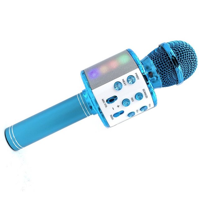 GelldG Mikrofon »Karaoke Mikrofon, LED Drahtloses Bluetooth Mikrofon zum Singen mit Lautsprecher, Karaoke Spielzeug Kinder, Heim KTV Karaoke Maschine, Tragbares KTV Lautsprecher Recorder«