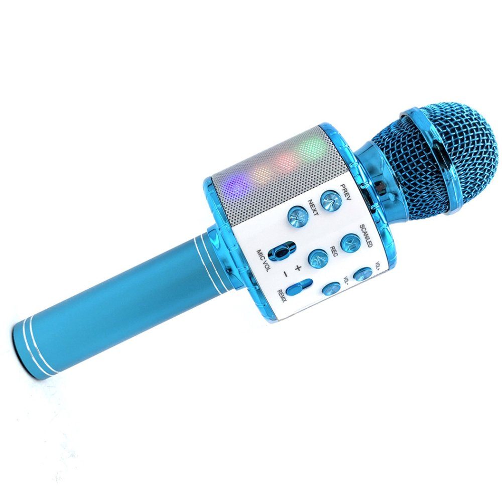 GelldG Mikrofon Karaoke Mikrofon, LED Drahtloses Bluetooth Mikrofon