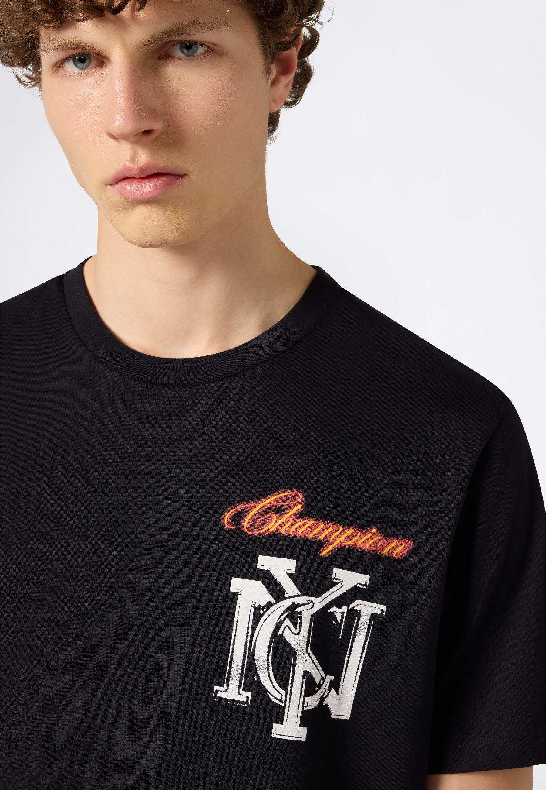 Champion T-Shirt Graphic Crewneck T-Shirt mit grafischem Design, für Erwachsene, aus Baumwolle
