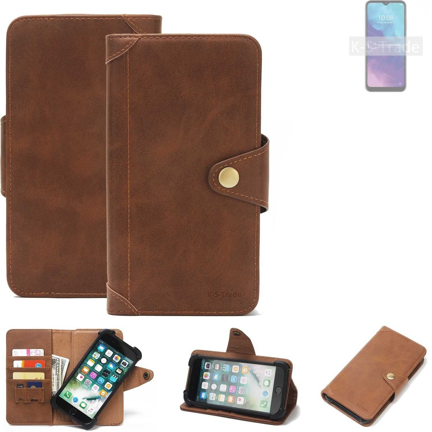 K-S-Trade Handyhülle für ZTE Blade V30 Vita, Handyhülle Schutz Hülle Walletcase Bookstyle Tasche Case