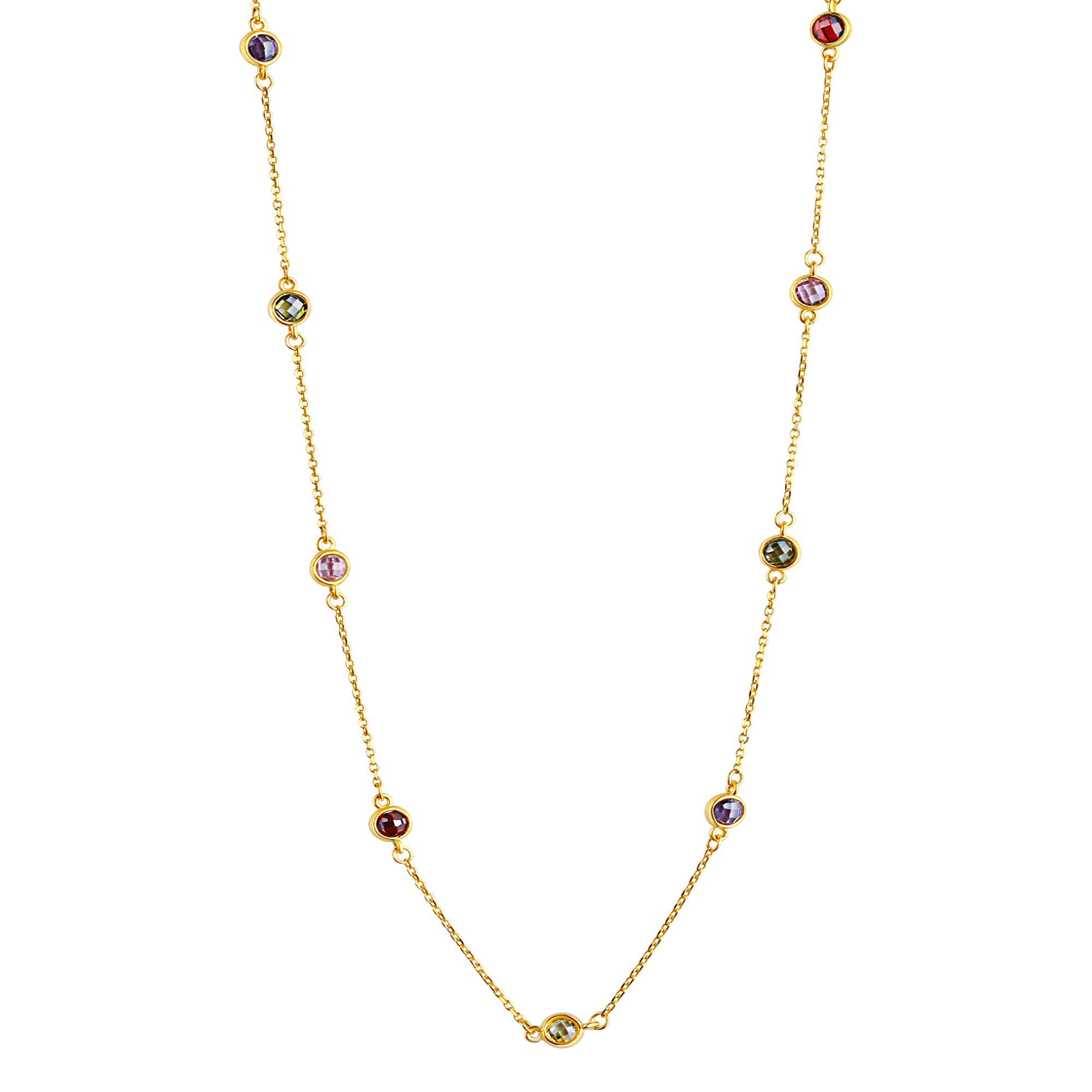 CELESTA Kette mit Anhänger 375 Gelbgold mit Zirkonia bunt günstig online kaufen