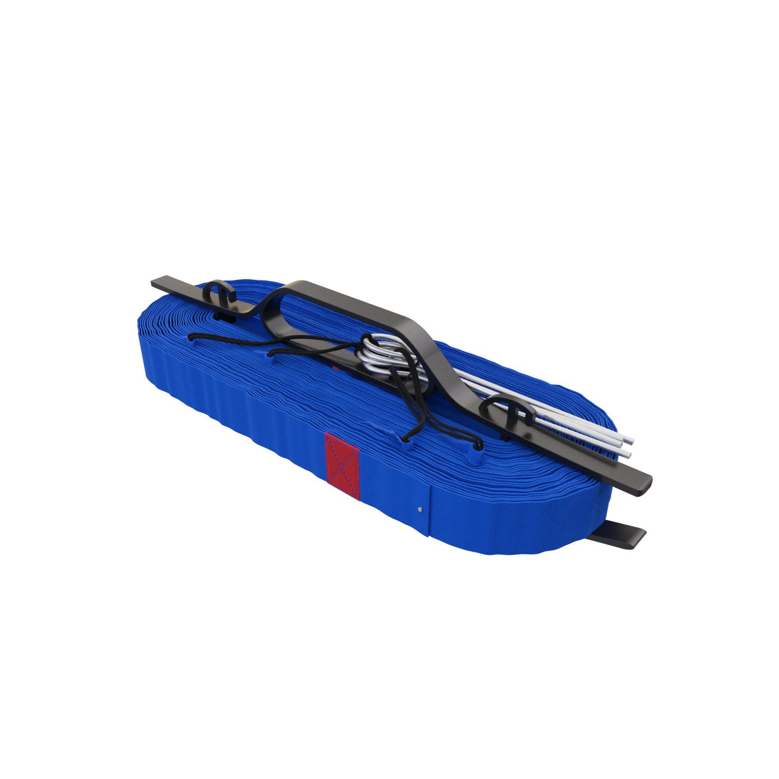 QLS Markierungslinie Volleyball Spielfeldmarkierung Kunststoff Blau 19x8 cm Heringe