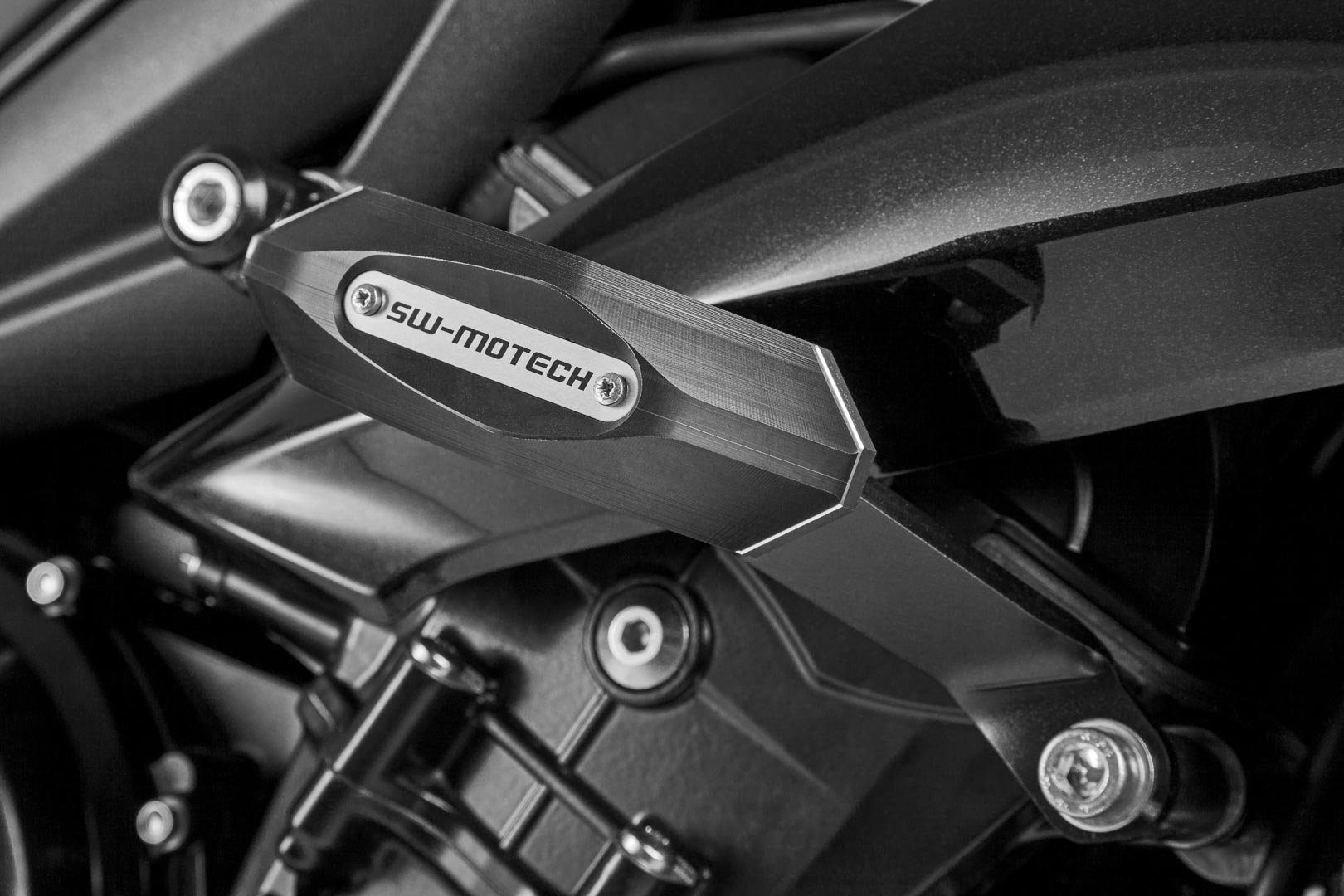 SW-Motech Motorrad-Additiv Sturzpad-Kit - Schwarz. Triumph Street Triple (12