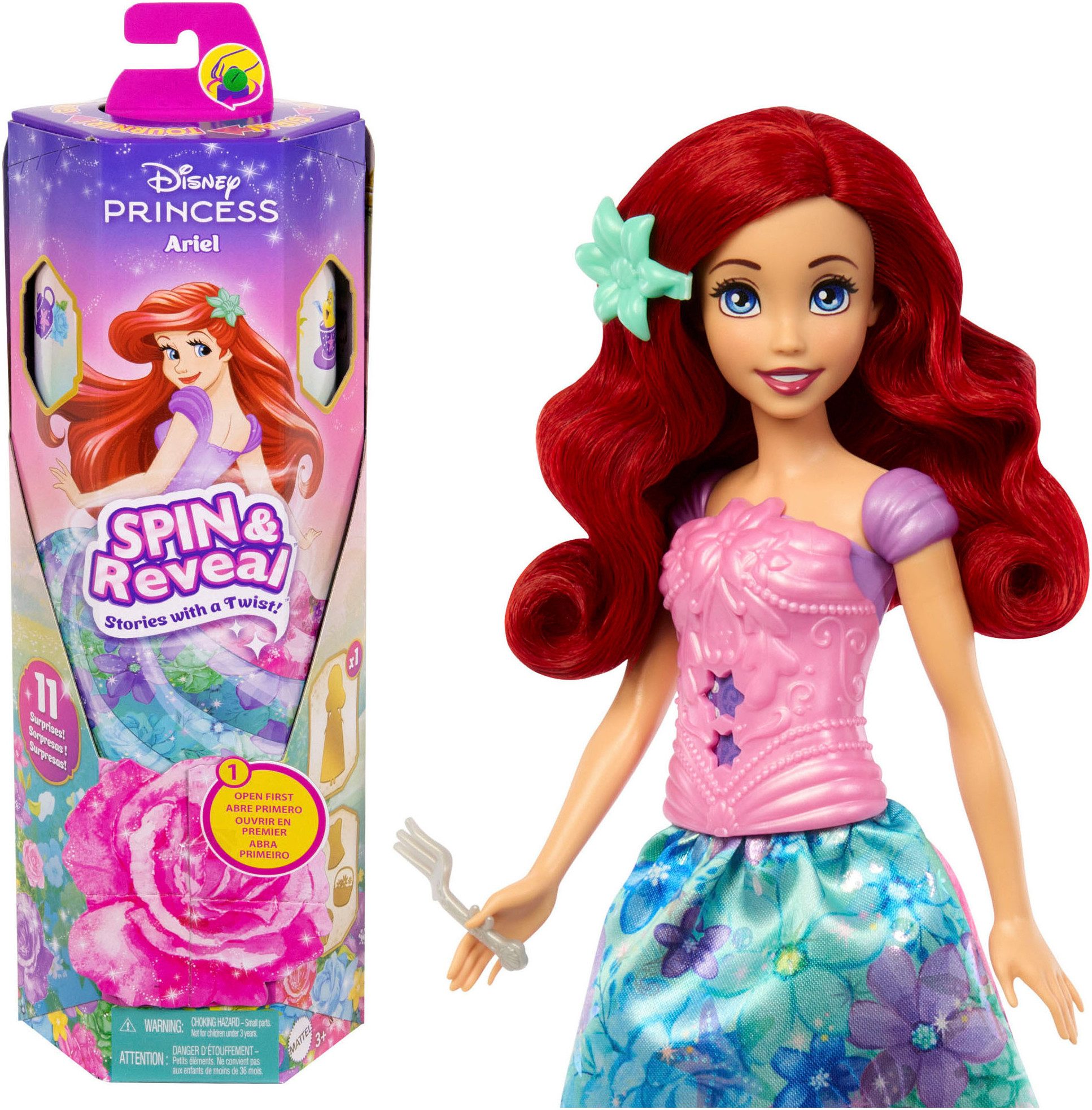 Mattel® Anziehpuppe Disney Princess Spin & Reveal Arielle günstig online kaufen