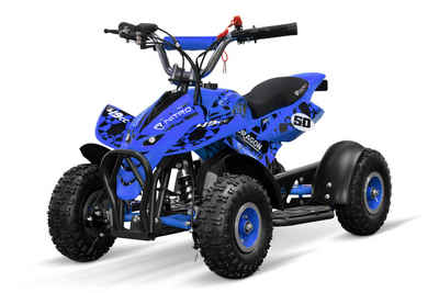 Nitro Motors Dirt-Bike 49cc Mini Kinder Quad Dragon 4" Kinderquad Pocketquad ATV, 1 Gang, Automatikschaltung