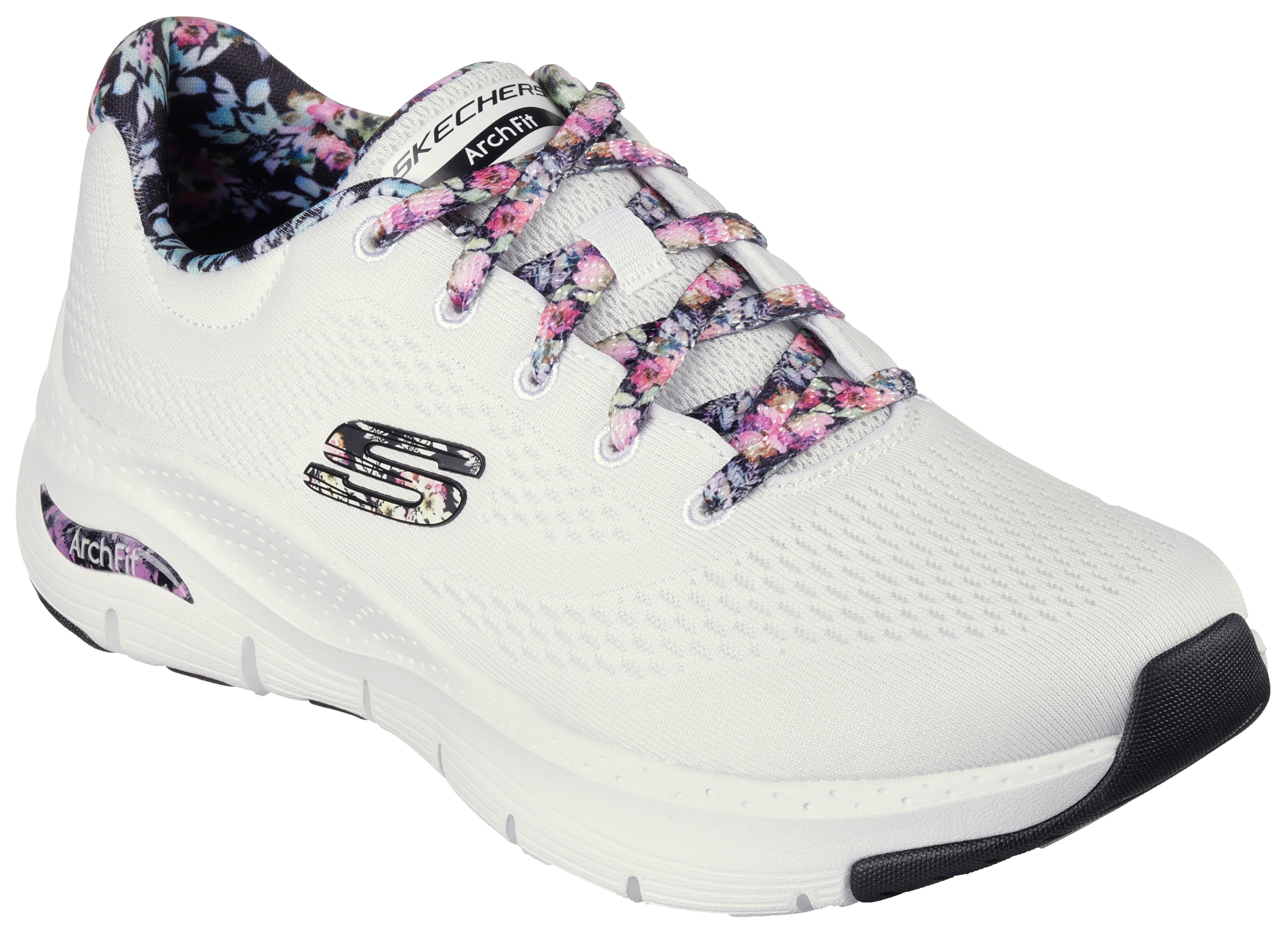 Skechers ARCH FIT Sneaker für Maschinenwäsche geeignet, Mit schönen  farbenfrohen Details