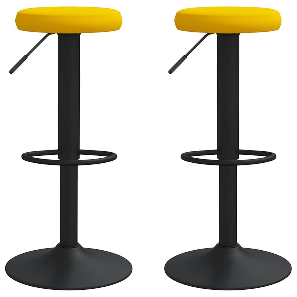 vidaXL Barhocker Barhocker 2 Stk. Senfgelb günstig online kaufen