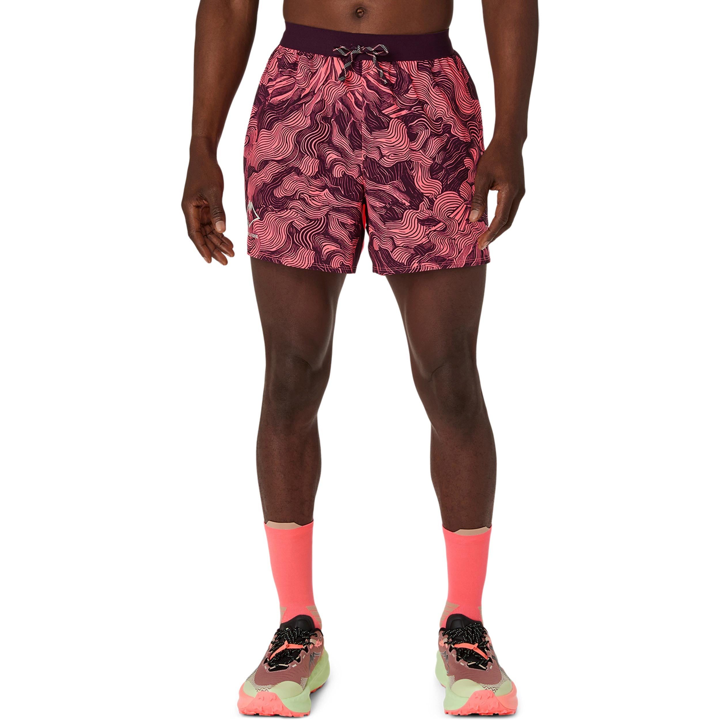Asics Laufshorts Fujitrail AOP 5in