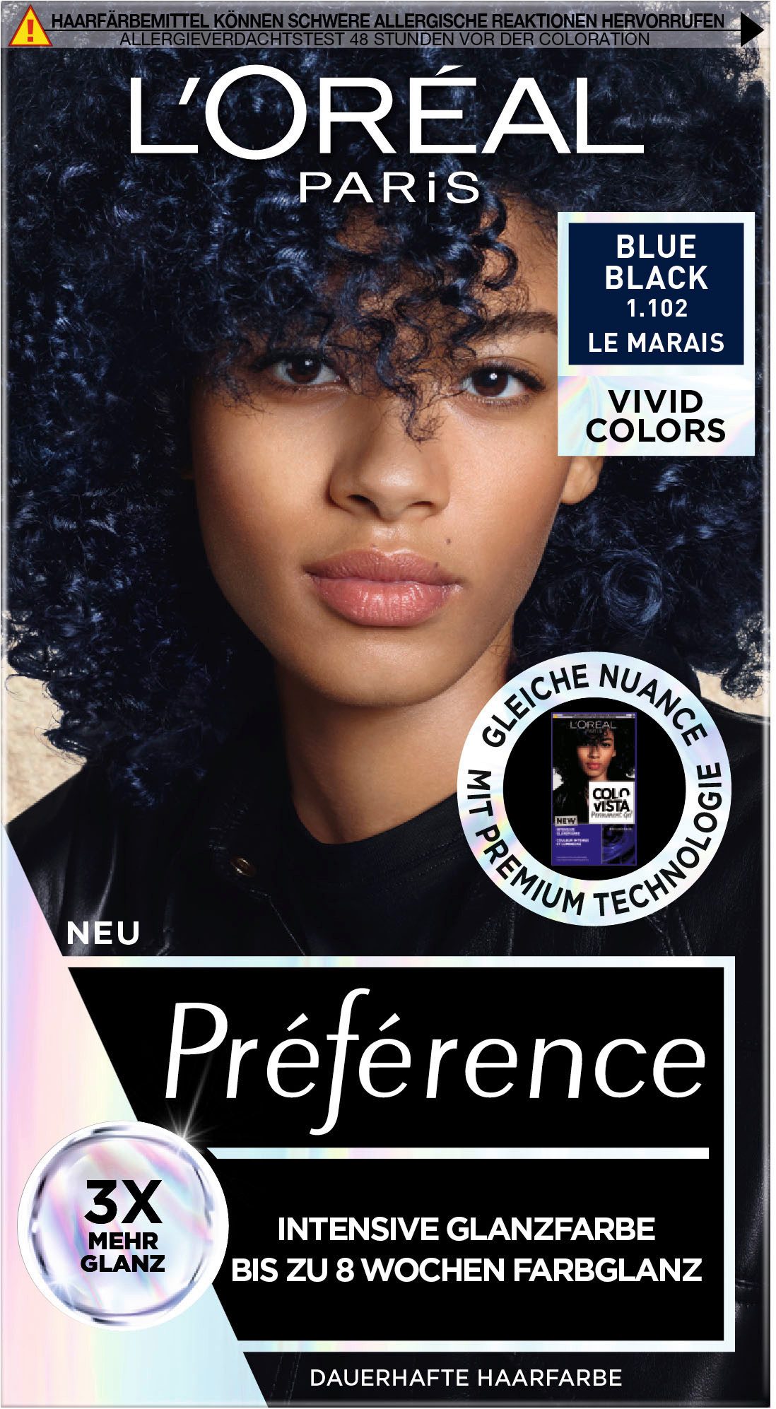 L'ORÉAL PARIS Coloration PRÈFÈRENCE VIVID COLORS, Packung