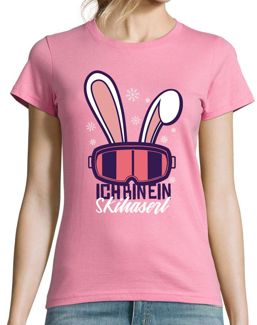 Youth Designz T-Shirt Ich Bin Ein Ski Haserl Damen Shirt mit trendigem Fron günstig online kaufen