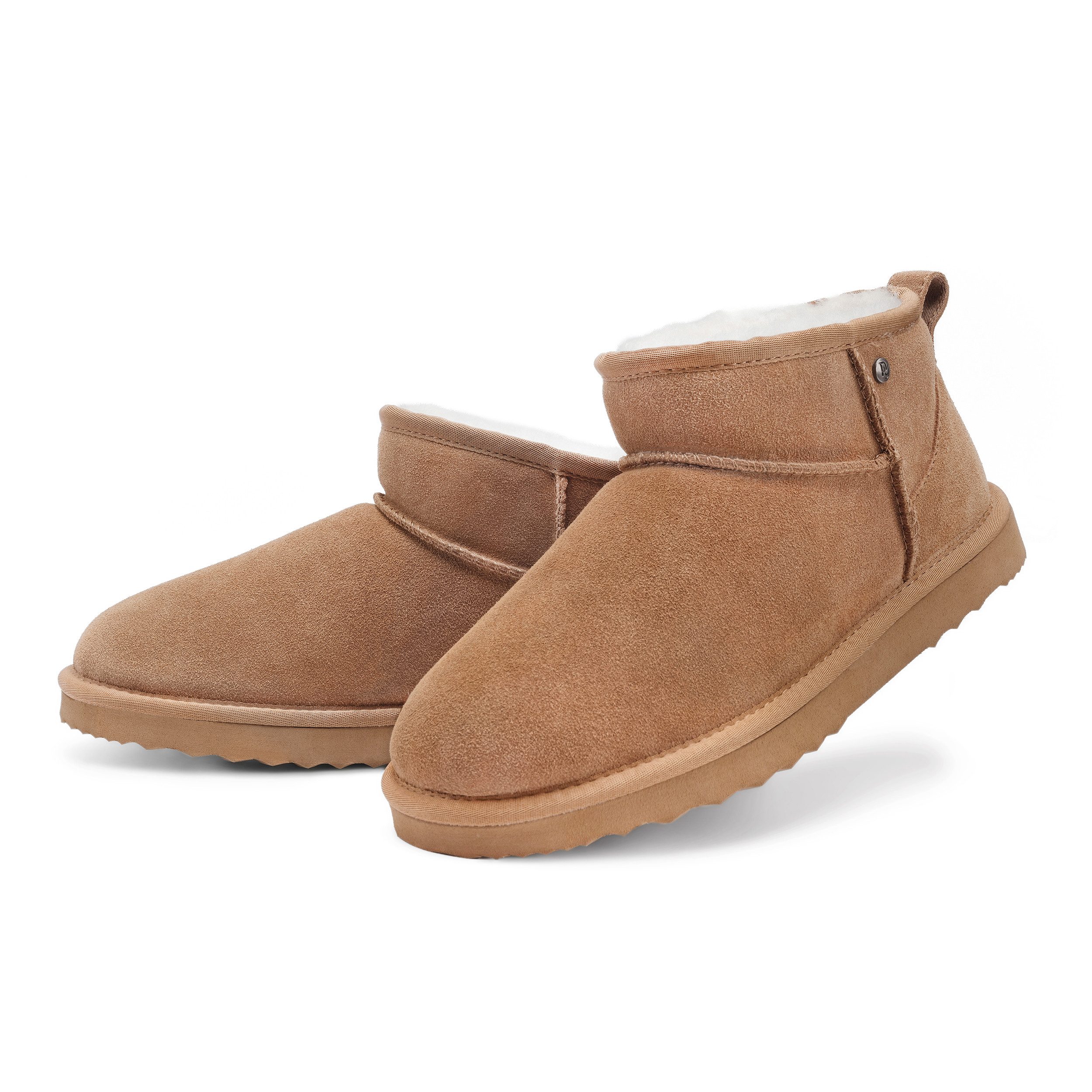 Damen Herren KLASSISCHE LEDERSTIEFELETTEN Stiefelette