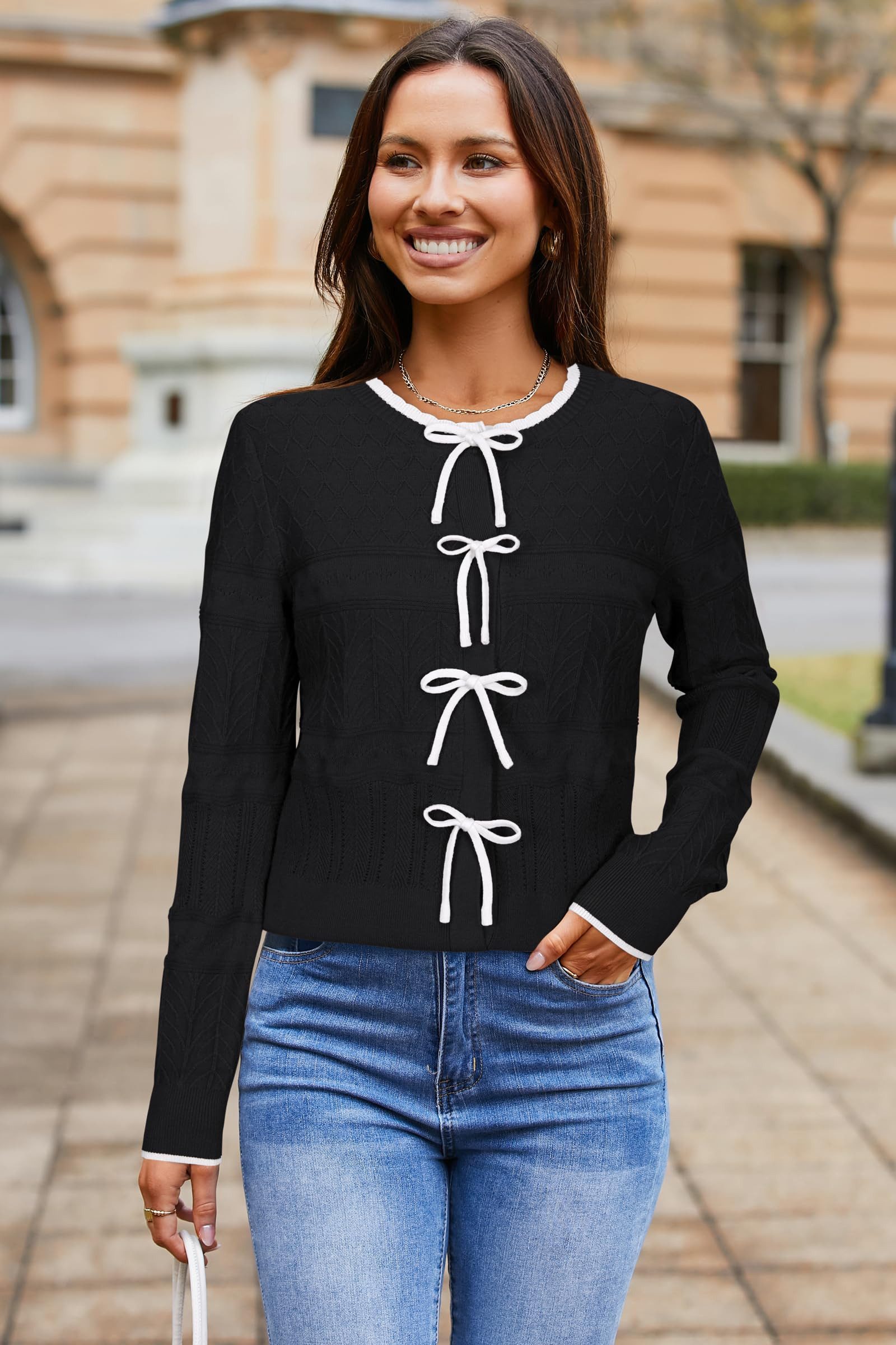 Arach&Cloz Strickjacke Arach&Cloz Damen Strickjacke Cardigan Herbst Winter günstig online kaufen