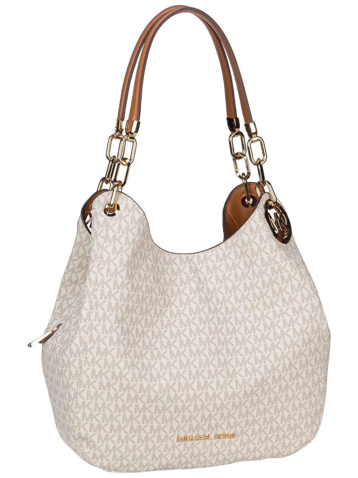 MICHAEL KORS Handtasche Lillie Large Chain Shoulder Tote MK Signature, Hobo günstig online kaufen