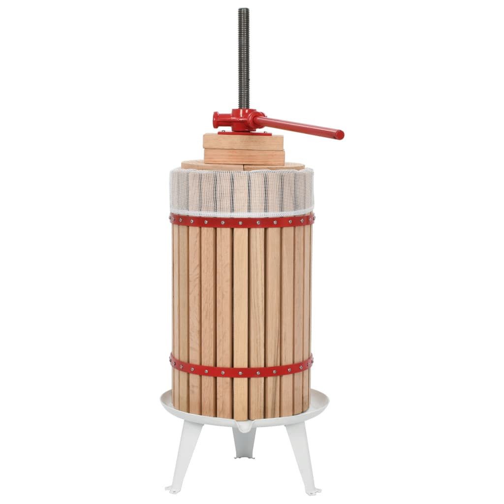 vidaXL Obstpresse 2-tlg. Obst- & Weinpresse und Mühle-Set, Holz